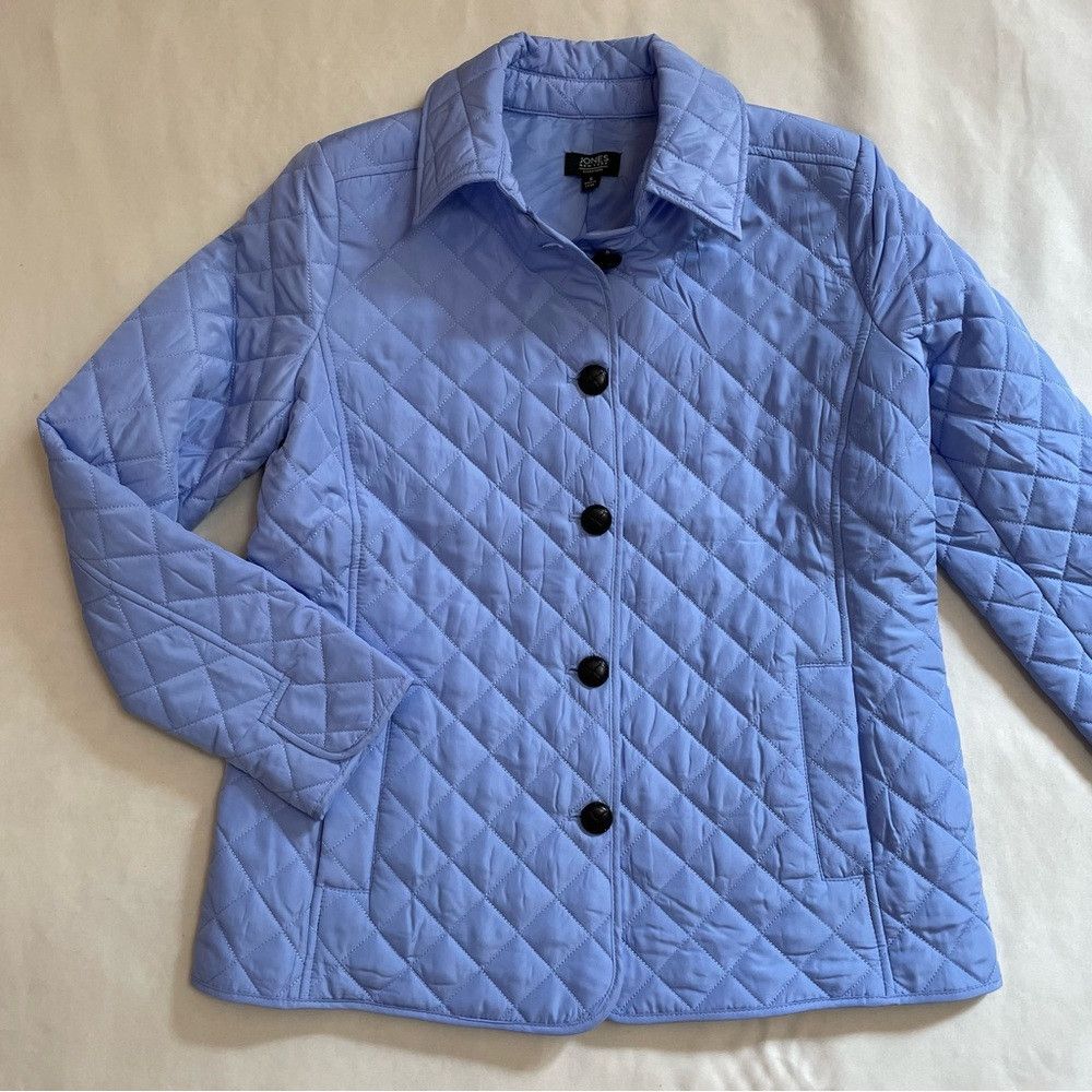 Jones New York NWT New $100 Jones New York Quilted Five Button Light Blue Size S / US 4 / IT 40 - 7 Thumbnail