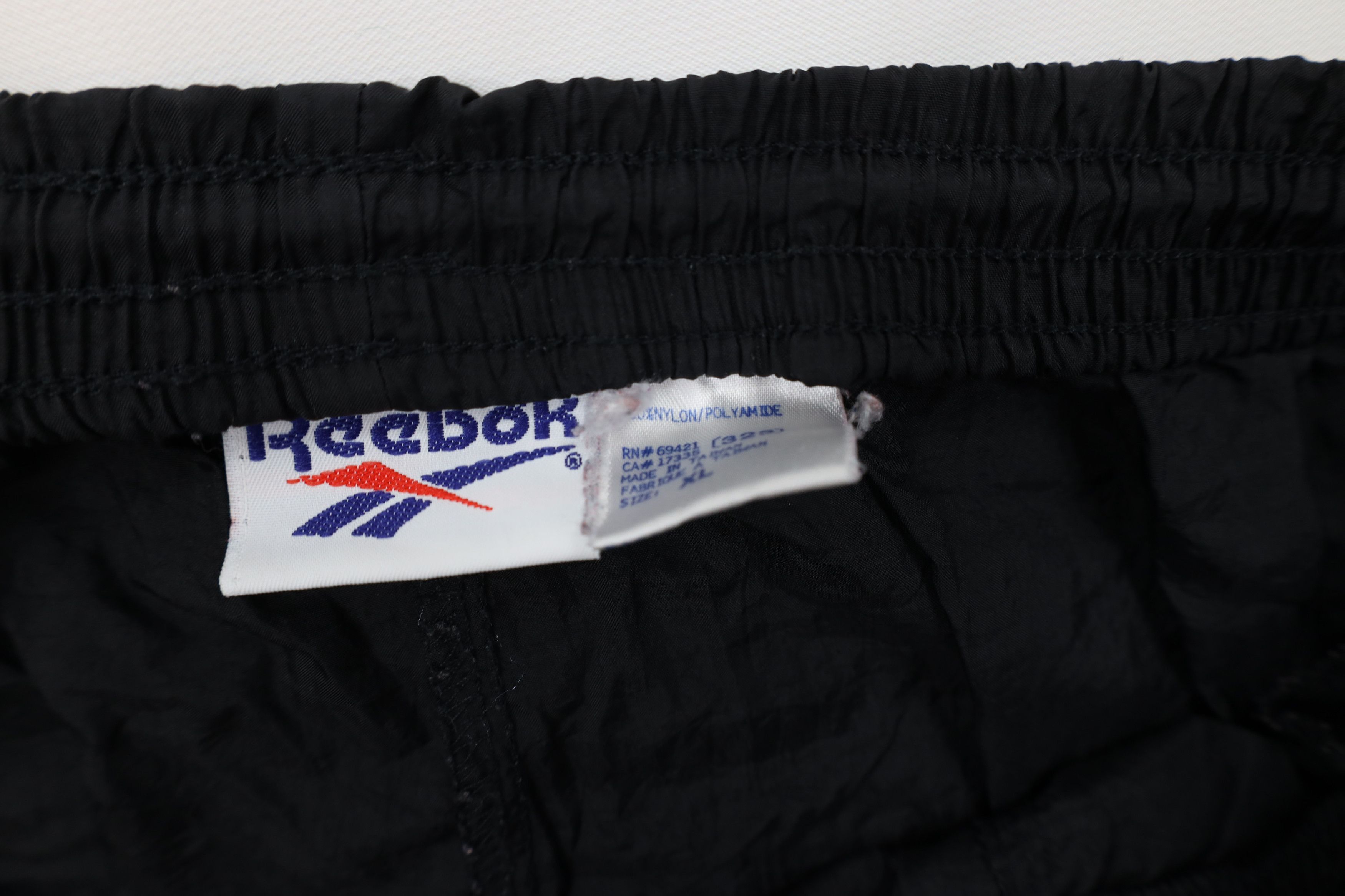 Reebok Vintage 90s Reebok Windbreaker Joggers Pants Black Nylon Size US 38 / EU 54 - 9 Thumbnail