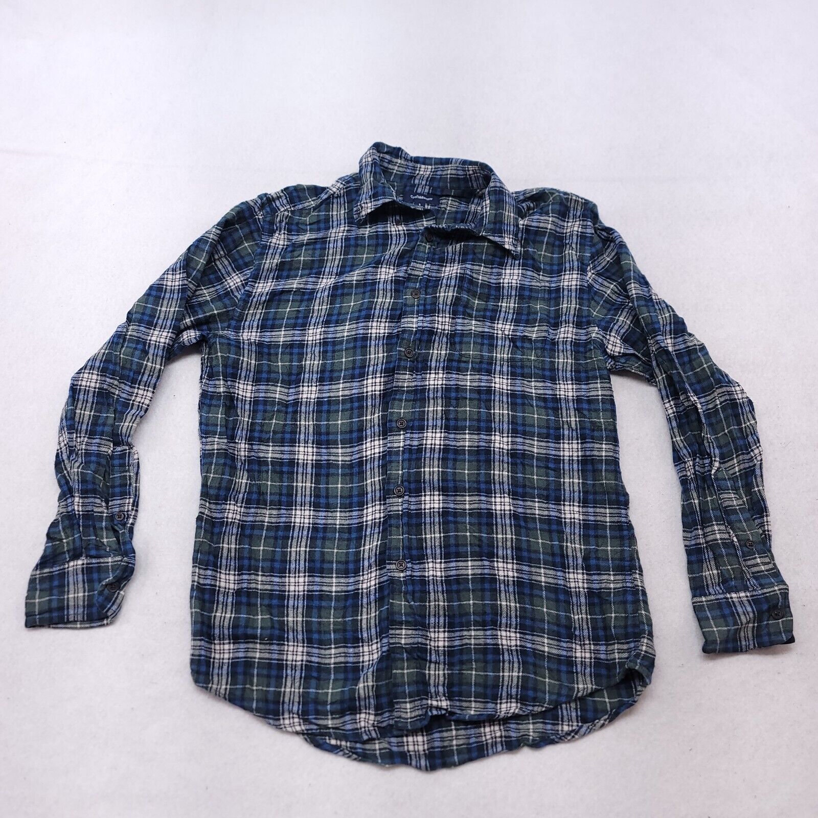 Croft & Barrow Croft & Barrow Tartan Flannel Shirt Mens Size Small S Blue Size US S / EU 44-46 / 1 - 2 Thumbnail