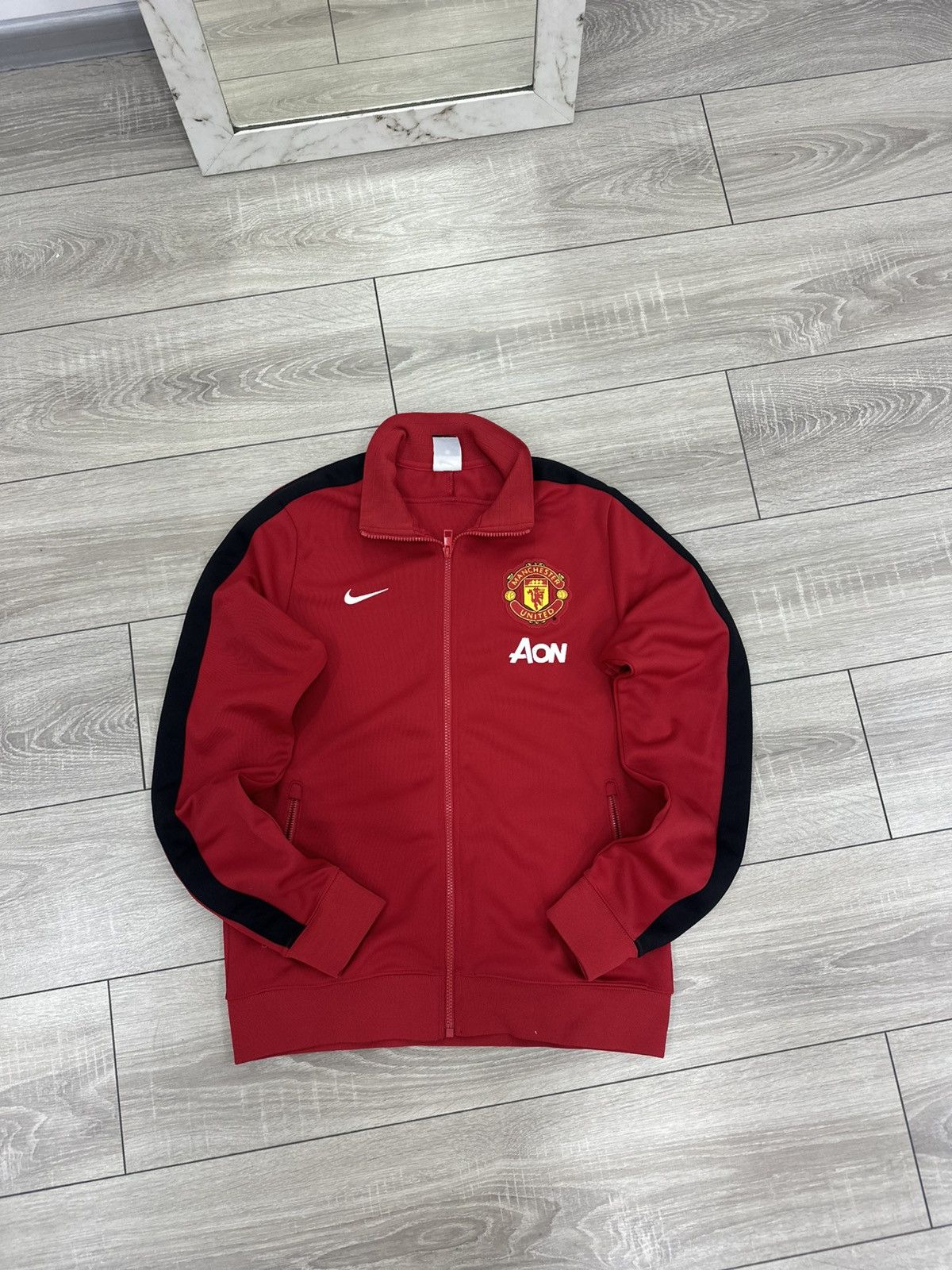 Nike Nike Manchester United Vintage Track Jacket Zip Up Soccer Size US M / EU 48-50 / 2 - 2 Thumbnail