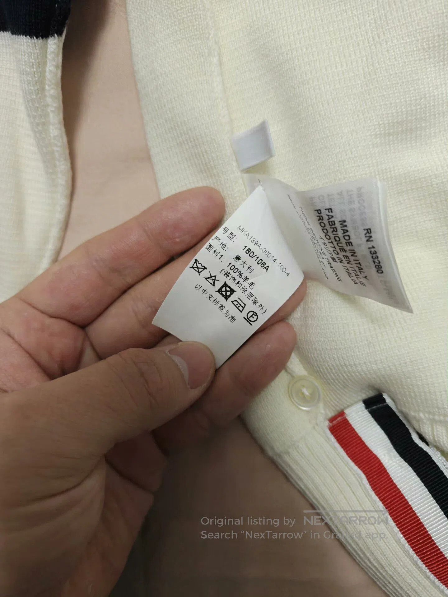 Thom Browne thom browne wool sweater with stripes. Size US M / EU 48-50 / 2 - 3 Thumbnail