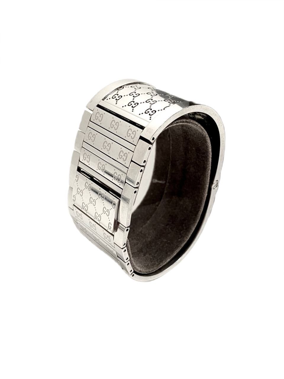 Gucci Gucci GG Logo Twirl Steel Quartz Wrist Watch Vintage Y2K Size ONE SIZE - 4 Thumbnail
