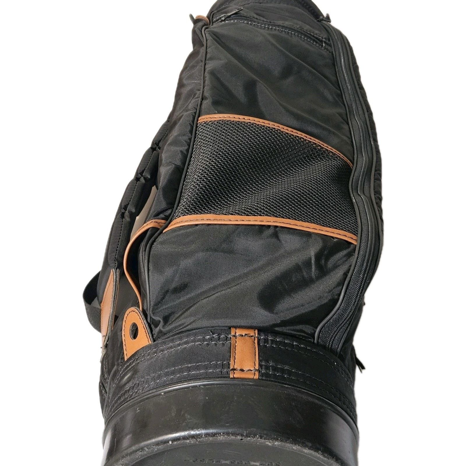 Burton VTG Burton Golf Bag 6 Way Black Brown Leather Trim Size ONE SIZE - 7 Thumbnail