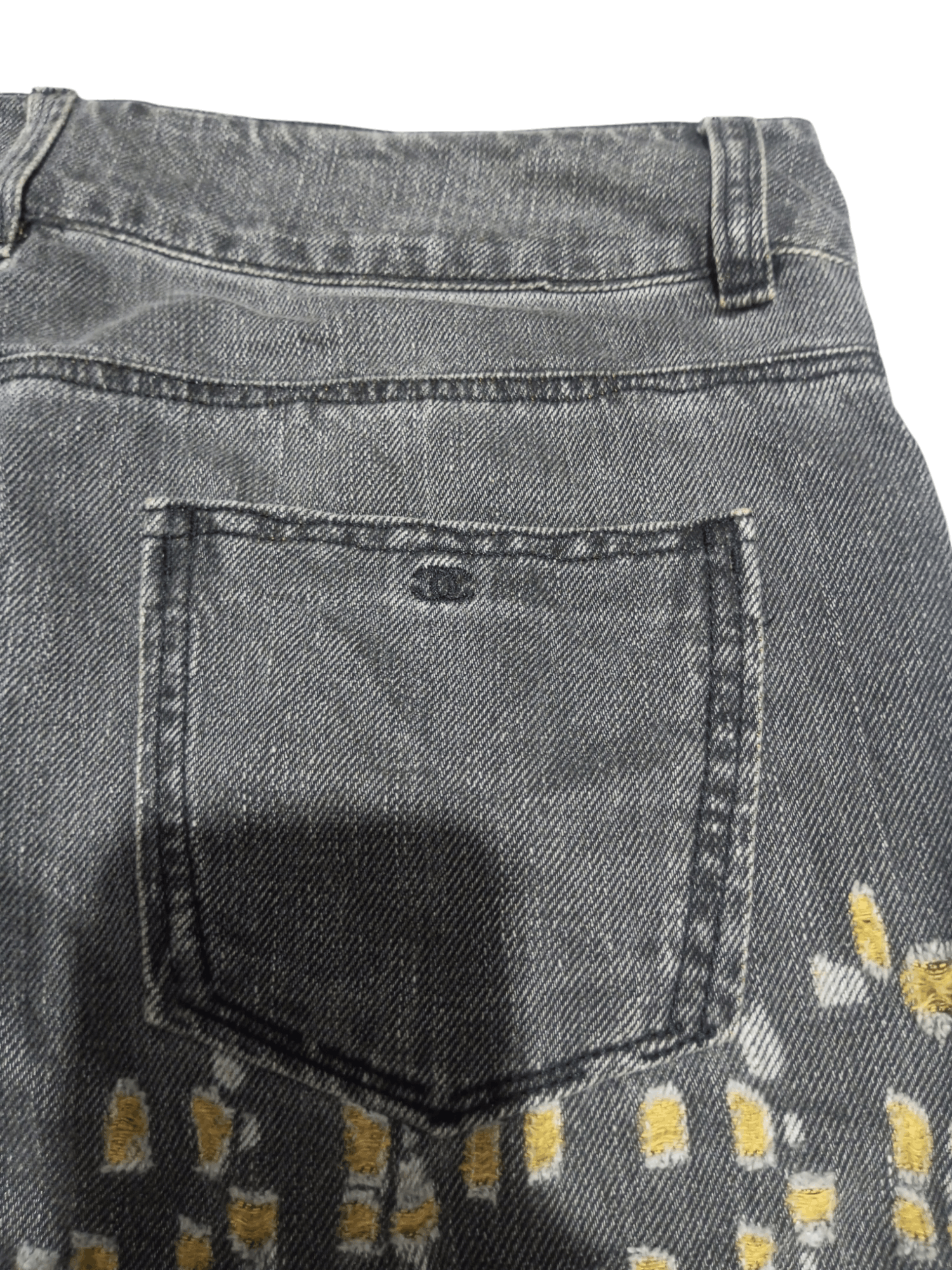 Chanel × Vintage Vintage chanel distressed denim jeans Size 29" - 4 Thumbnail