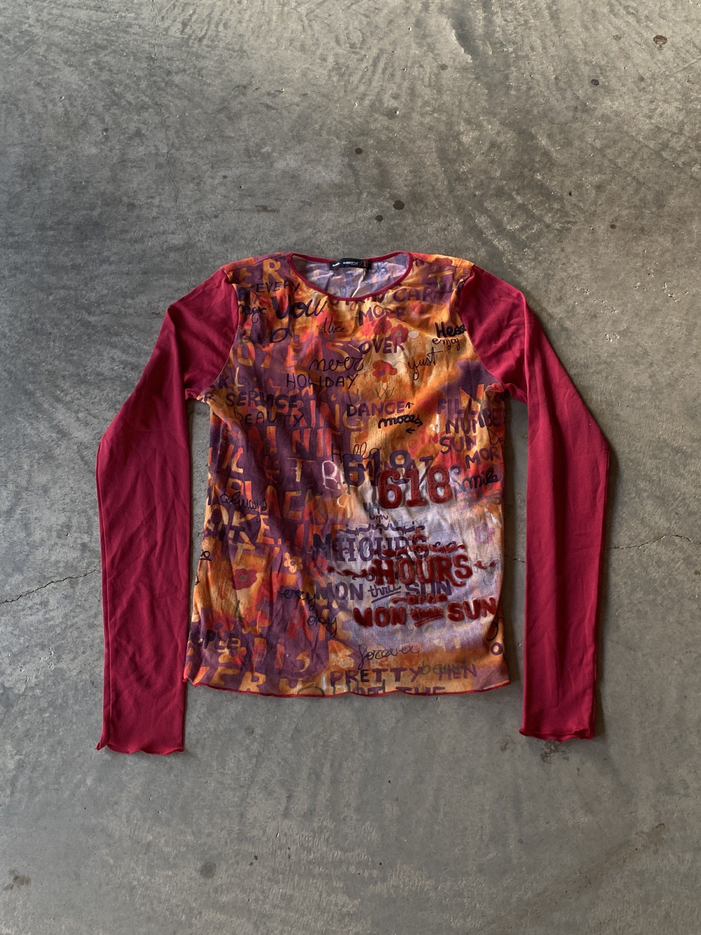 Cop Copine × Japanese Brand 1990s Cop Copine Artichoke Mesh Print