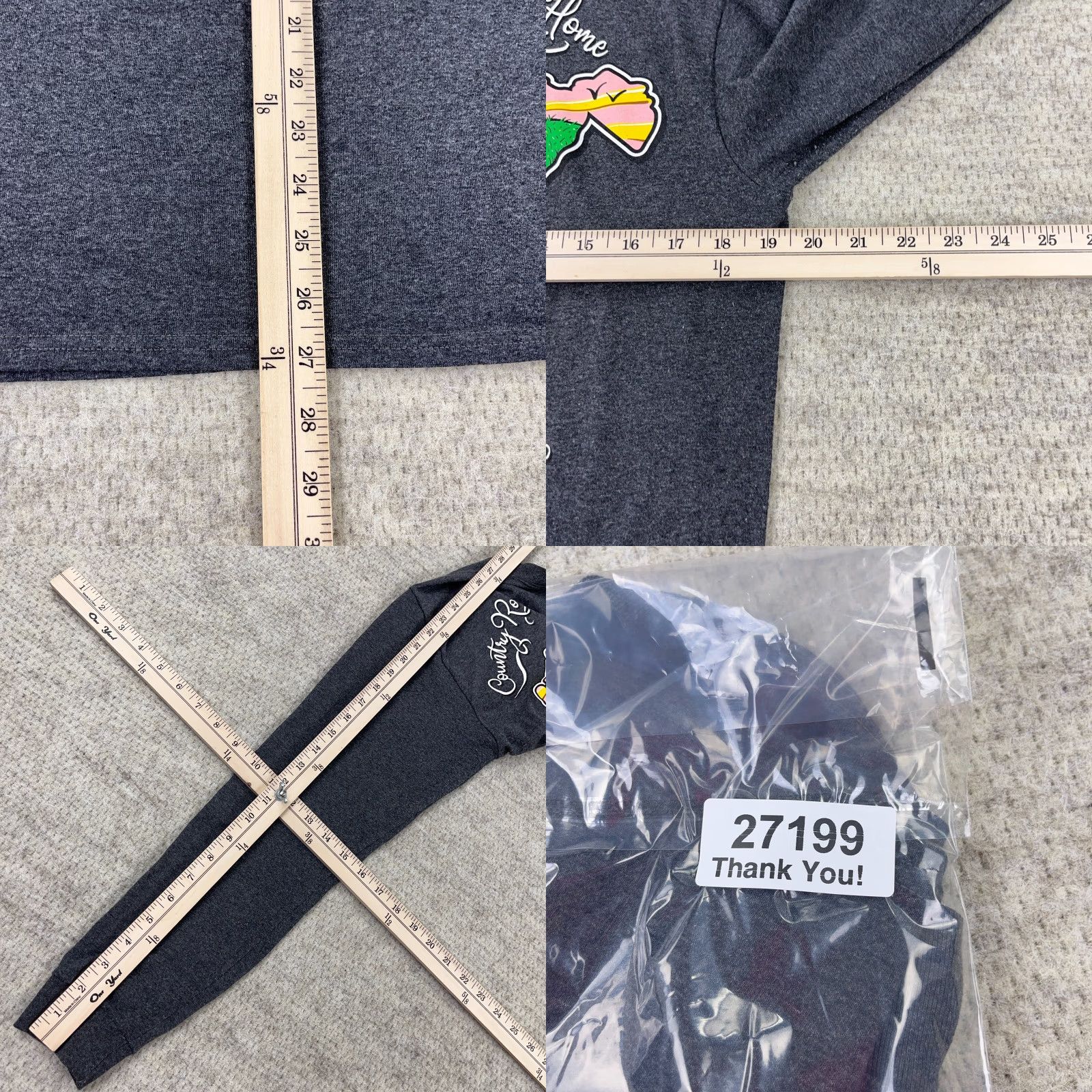 Country Road Simply Southern Gray Long Sleeve Shirt Women Medium Country Roads Vintage Tee Size M / US 6-8 / IT 42-44 - 8 Thumbnail