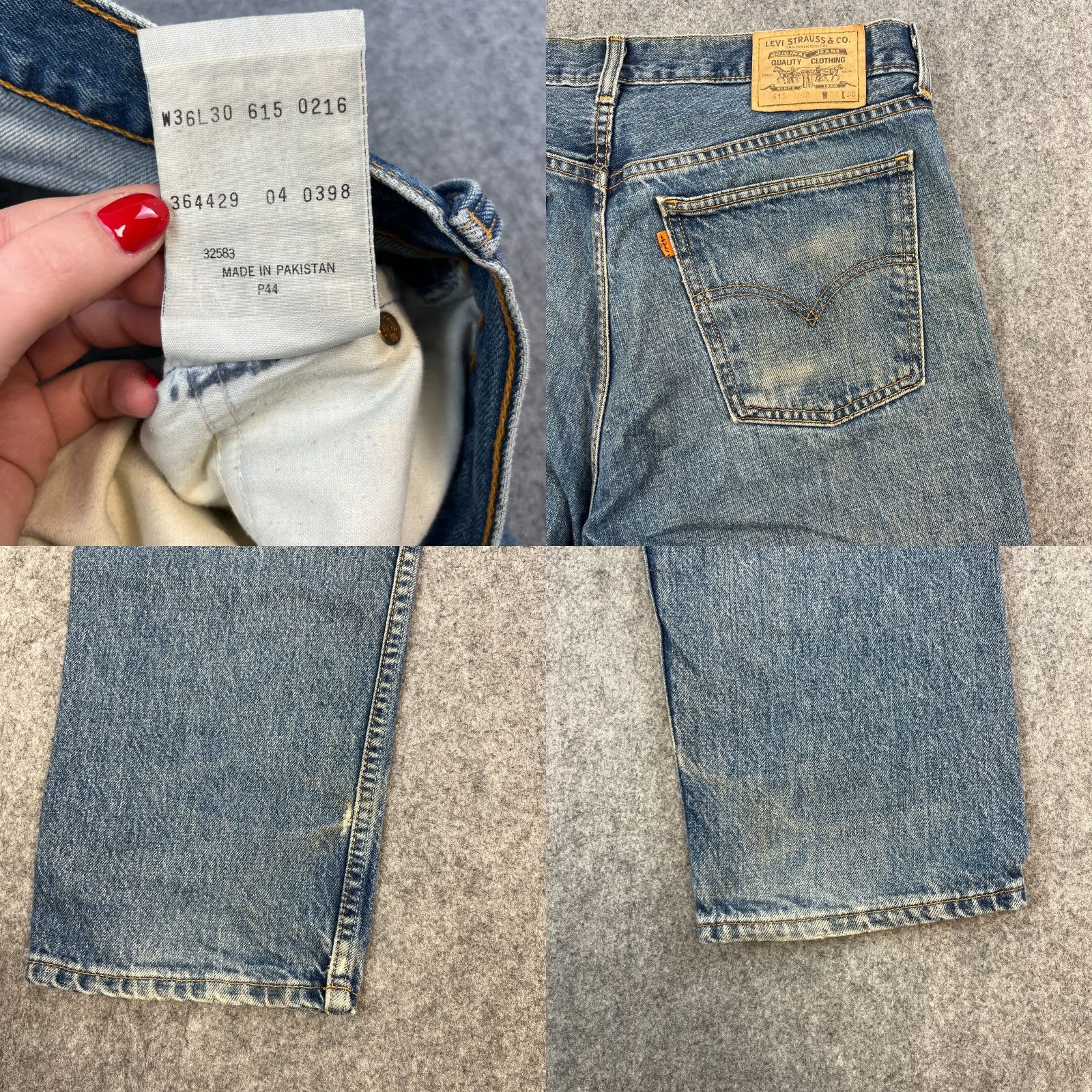 Levi's VINTAGE Levi's 615 Mens Jeans Regular Straight 36 30 Mid Blue Orange Tab 90s Men's Jeans Regular 36 Blue 5-Pocket Design Denim Cotton... Size US 36 / EU 52 - 9 Thumbnail