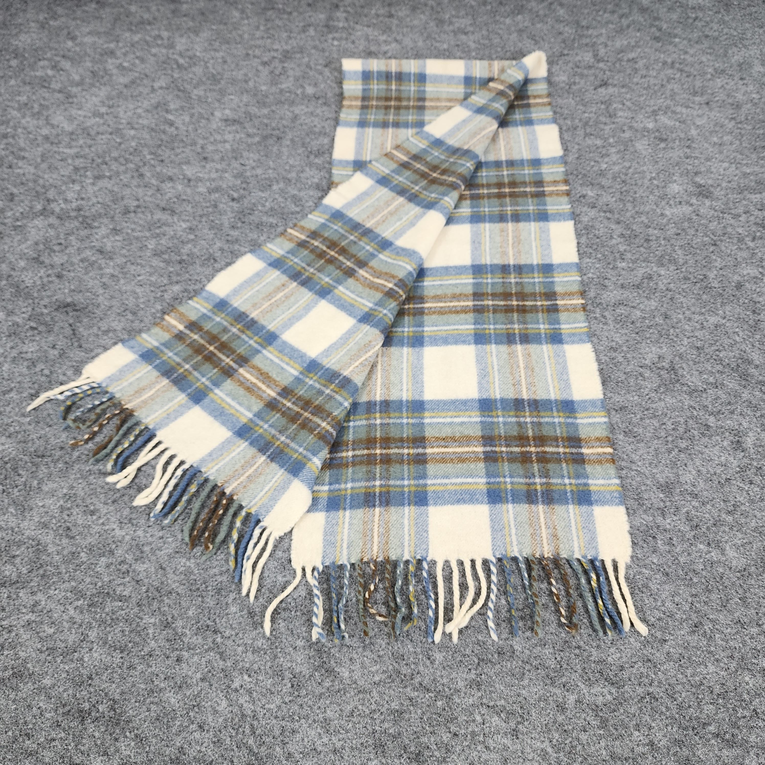 Johnstons Of Elgin × Vintage Johnstons of Elgin Scarf # Muffler # Neckwear # D075 Size ONE SIZE - 3 Thumbnail