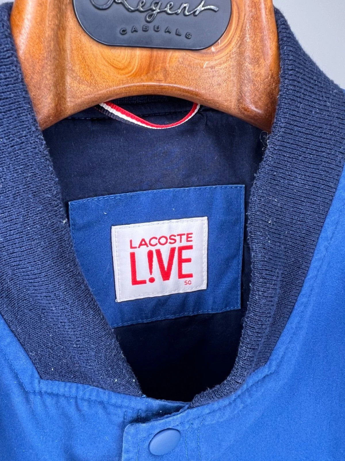 Lacoste Lacoste Live Navy Blue Croc Logo Casual Bomber Jacket Size US M / EU 48-50 / 2 - 10 Thumbnail