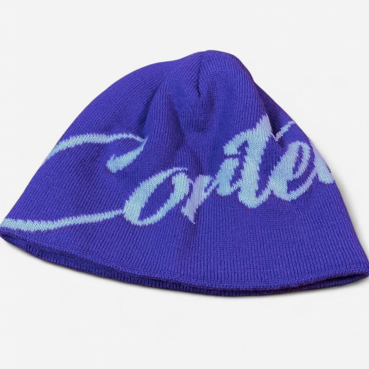 Corteiz Purple and white Corteiz OG Strike Skully beanie Size ONE SIZE - 2 Thumbnail