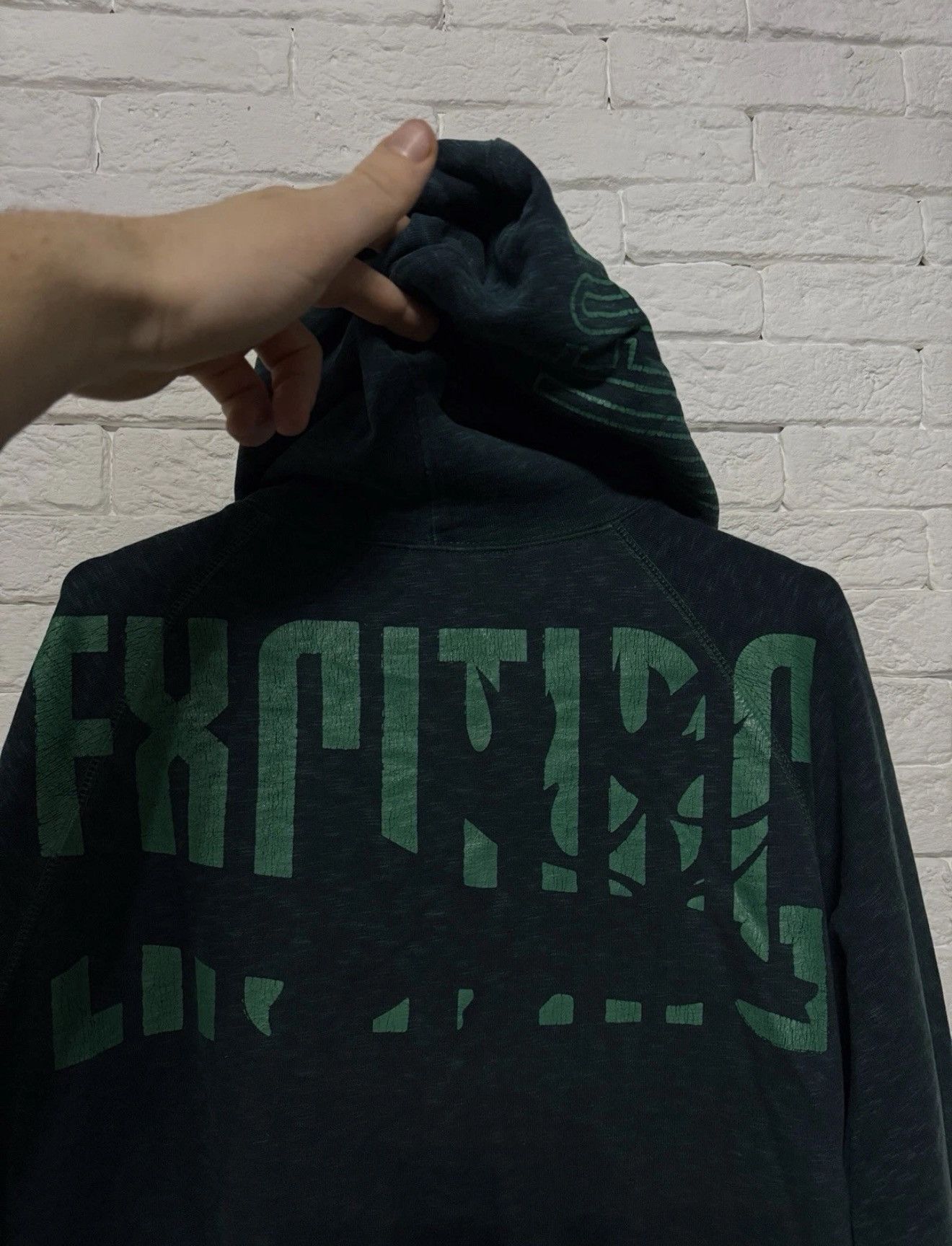 Diesel Vintage Diesel Y2K Distressed Full Zip Hoodie Huge Logo Size US L / EU 52-54 / 3 - 10 Thumbnail