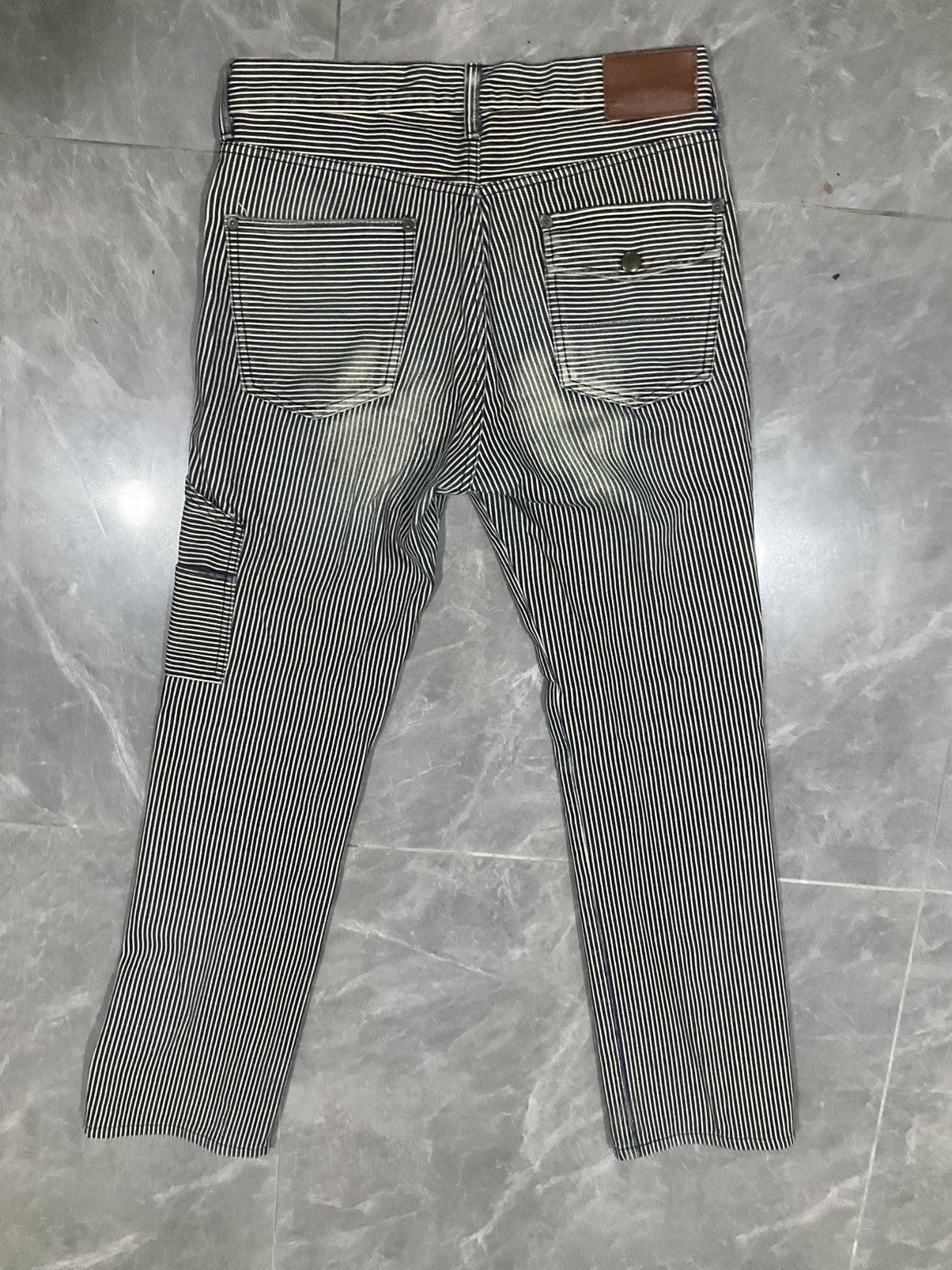 ABAHOUSE × Japanese Brand Vintage Hickory Striped Jeans Size US 31 - 2 Thumbnail