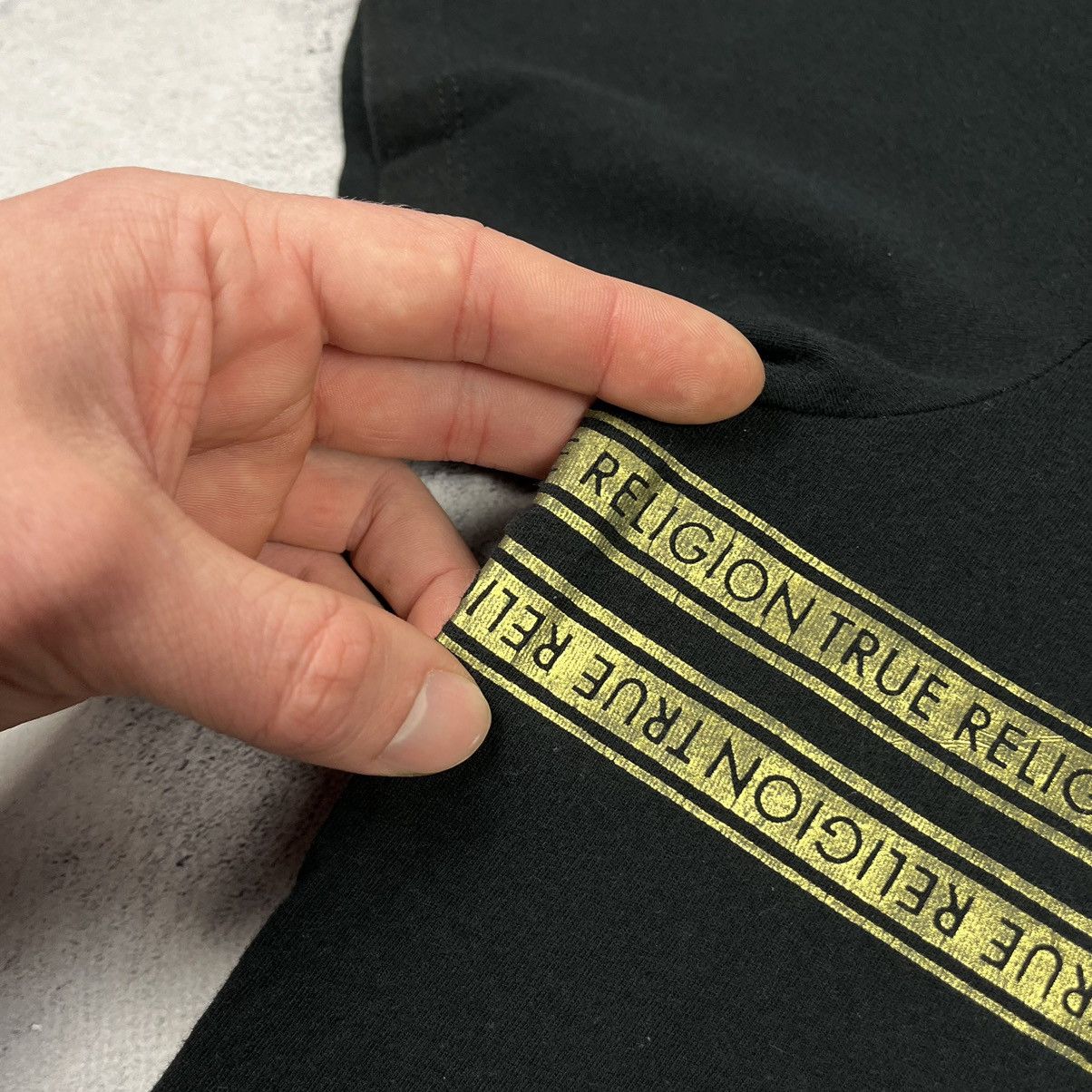 True Religion Vintage True Religion y2k big logo gold buddha tee 90’s Size US L / EU 52-54 / 3 - 8 Thumbnail