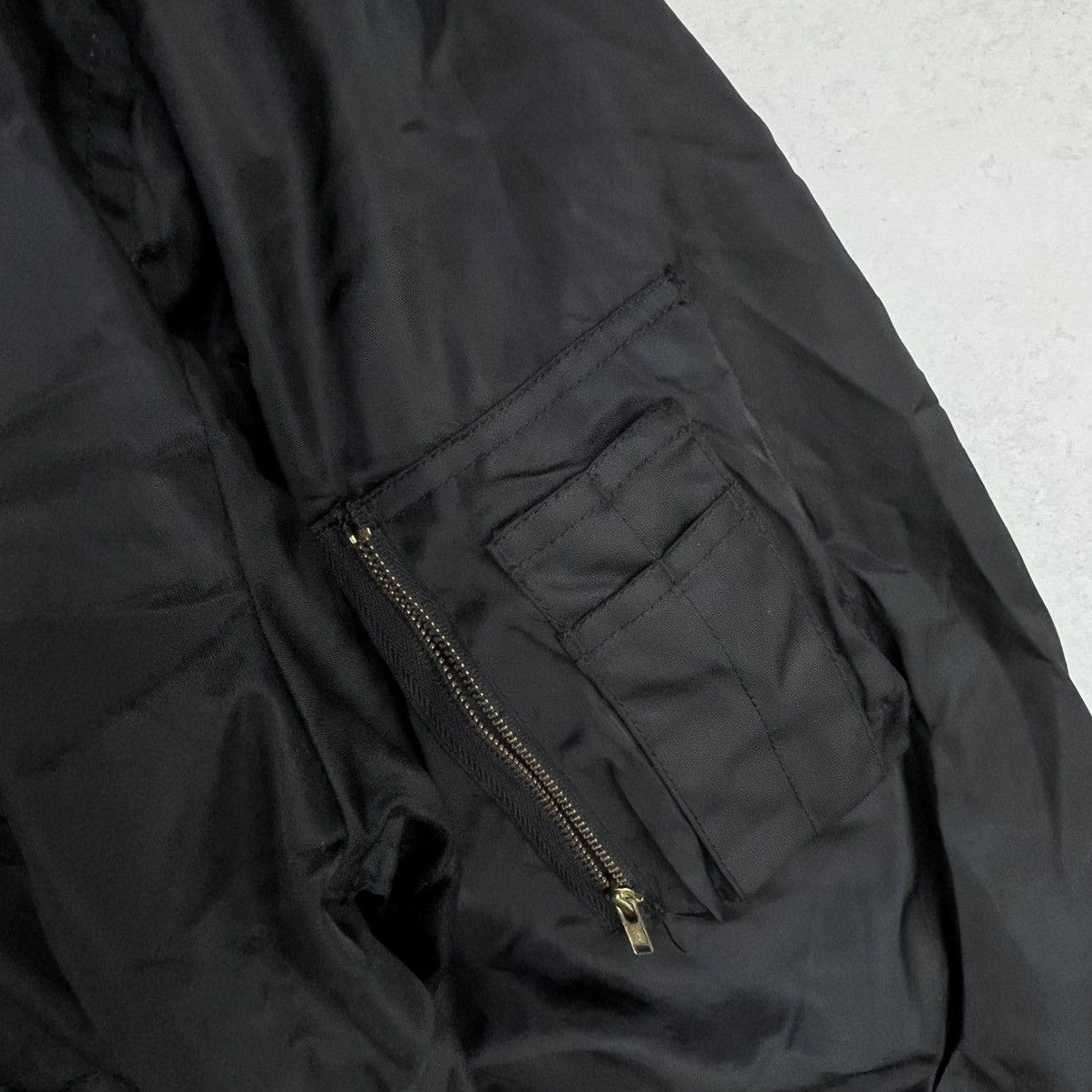 Other Vintage Black Bomber Jacket With Orange Lining Size M Size US M / EU 48-50 / 2 - 5 Thumbnail