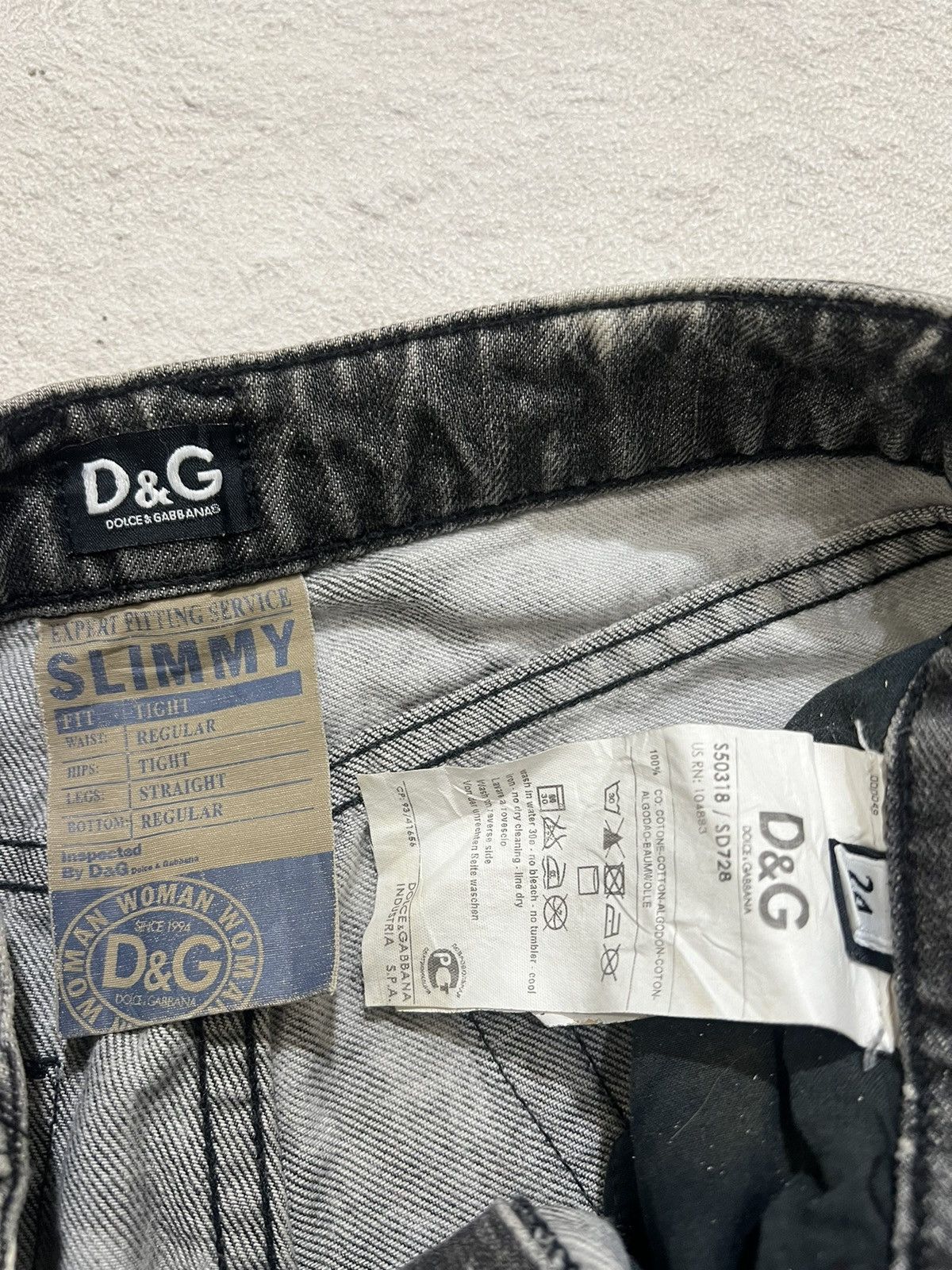 Kapital 2000s D&G Dolce Gabbana Print Painted Flare Jeans y2k Lgb Size US 30 / EU 46 - 7 Thumbnail