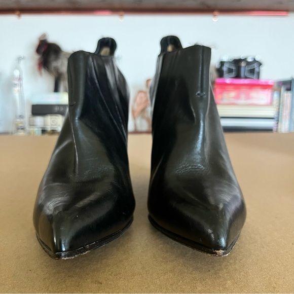Costume National Costume National Fall 14 Wedge Slit Heel Pointy Toe Booties Size US 9 / IT 39 - 7 Thumbnail