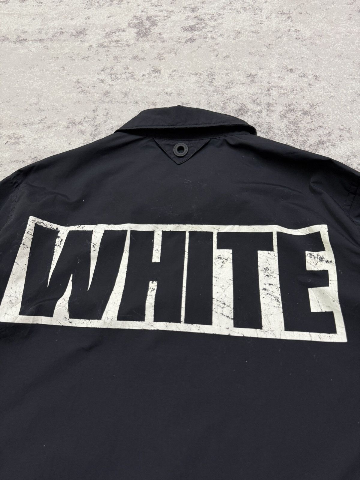 White Mountaineering WHITE MOUTAINEERING BACKHIT LOGO COACH JACKET Size US L / EU 52-54 / 3 - 12 Thumbnail