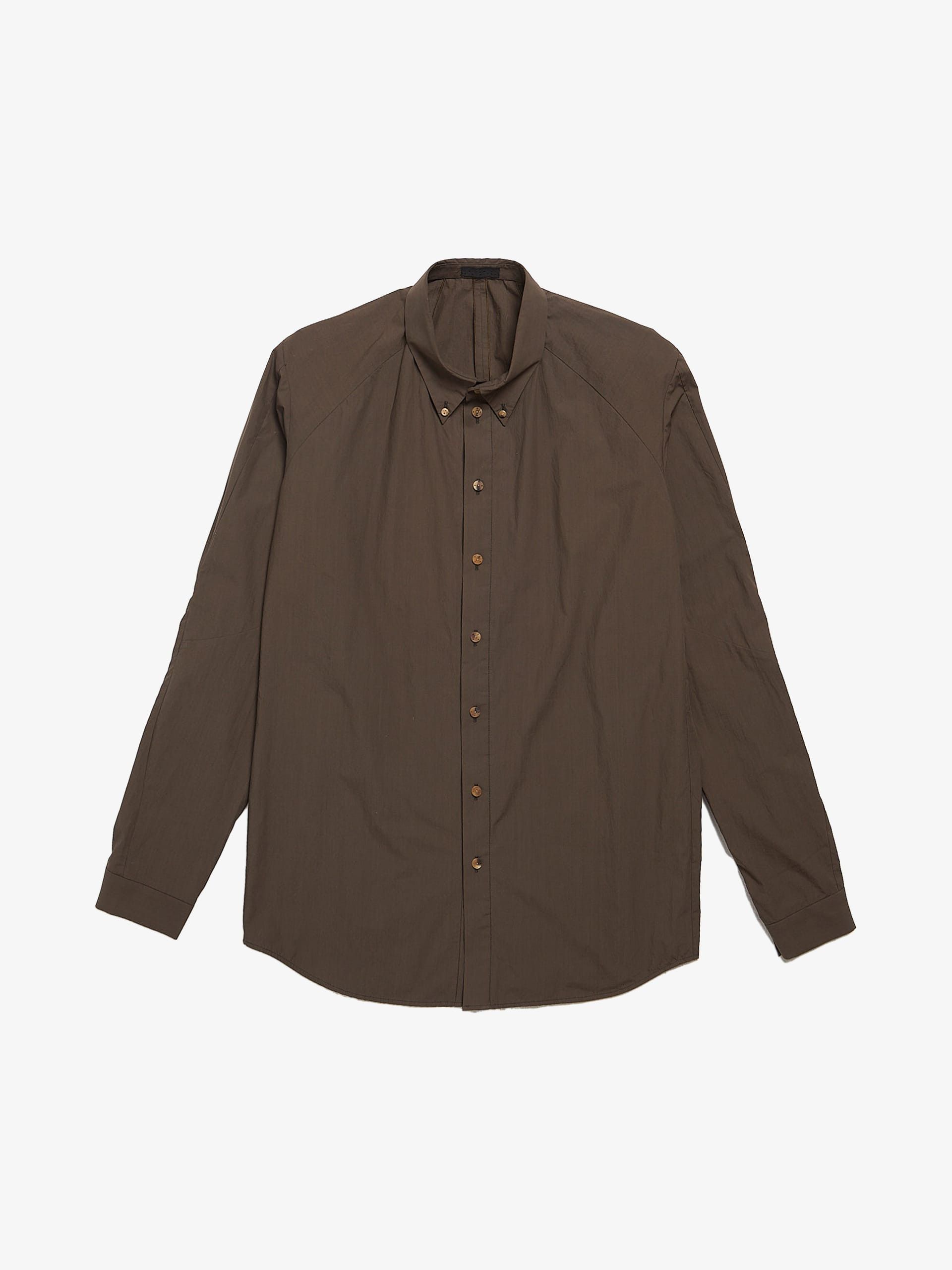 Khaki Button Down Cotton Shirt