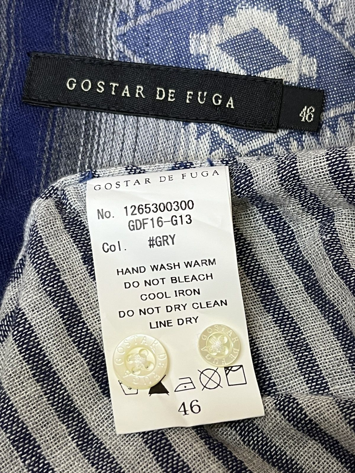 GOSTAR DE FUGA SICK Y2K GOSTAR DE FUGA JAPAN FLANNEL BUTTON UPS SHIRT Size US M / EU 48-50 / 2 - 10 Thumbnail