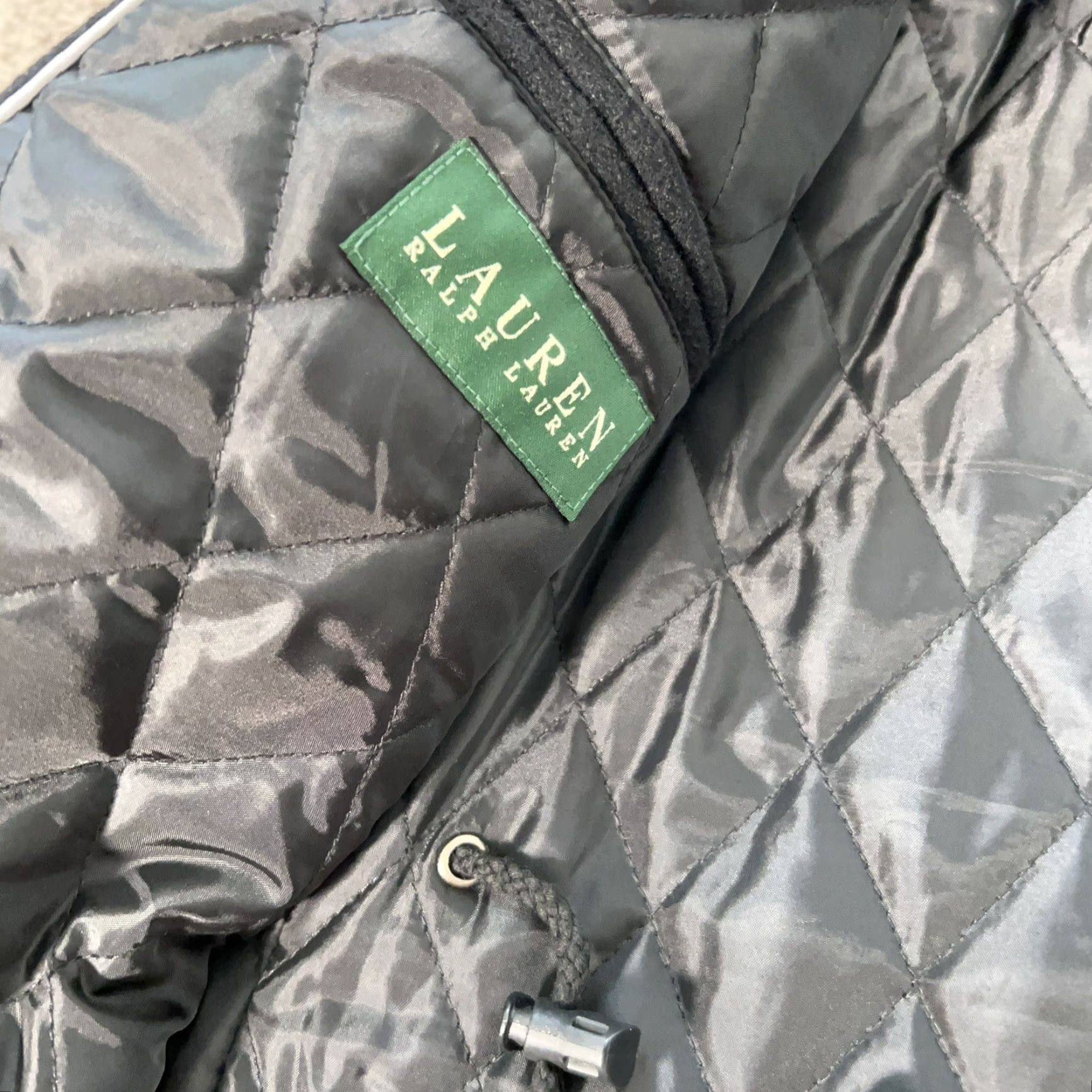 Ralph Lauren VINTAGE Lauren Ralph Lauren Jacket Mens 46R Black Wool Quilted Lined Drawstring Daywear Accessories Womens? Size US S / EU 44-46 / 1 - 5 Thumbnail