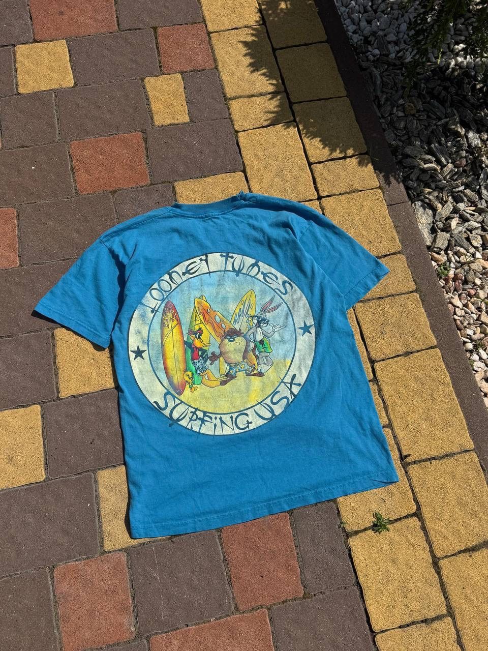 Giant Vintage Looney Tunes Surfing USA 1998 T Shirt Warner Bros Size US M / EU 48-50 / 2 - 2 Thumbnail