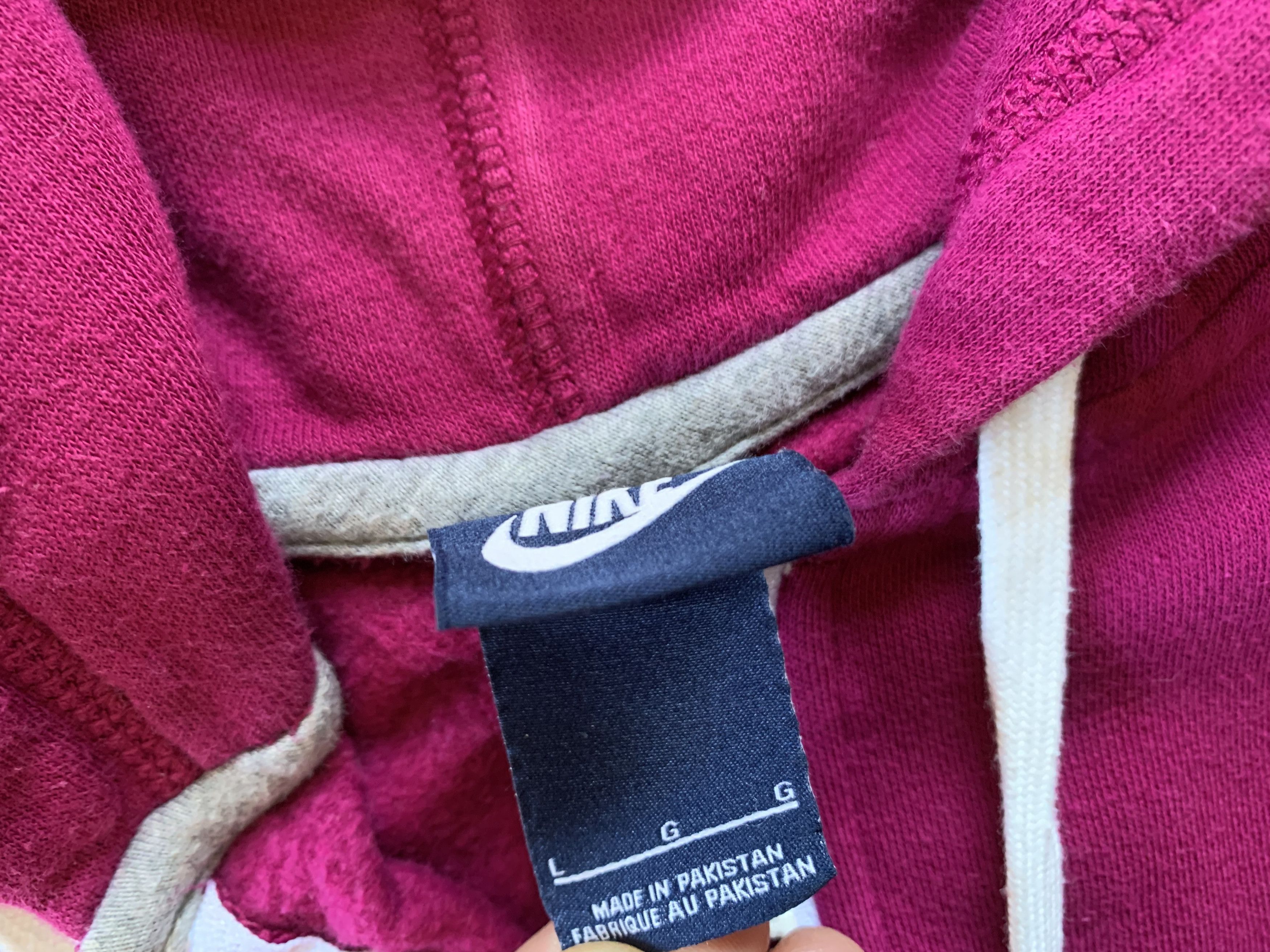 Nike × Vintage Nike Womens Cotton Purple Zip Hoodie Size L / US 10 / IT 46 - 5 Thumbnail