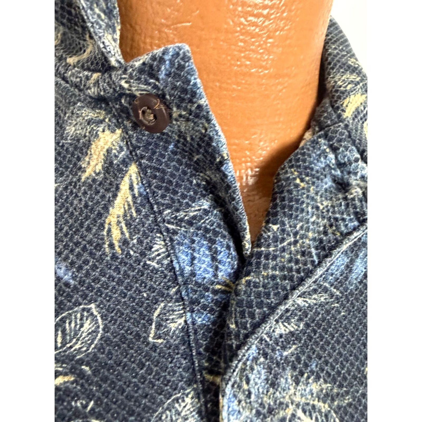Vintage VINTAGE No Boundaries Polo Shirt Men 90s Graphic Print Cotton Short Sleeve Blue Pink Palm Beach Hawaiian 27.5" Collared Pullover L Mens Polo Size US L / EU 52-54 / 3 - 5 Thumbnail