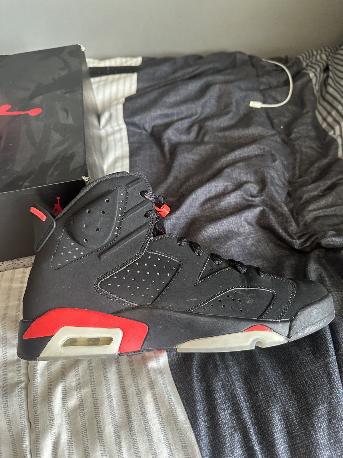 Jordan Brand Jordan Six VI Black Infared Size US 11 / EU 44 - 8 Thumbnail