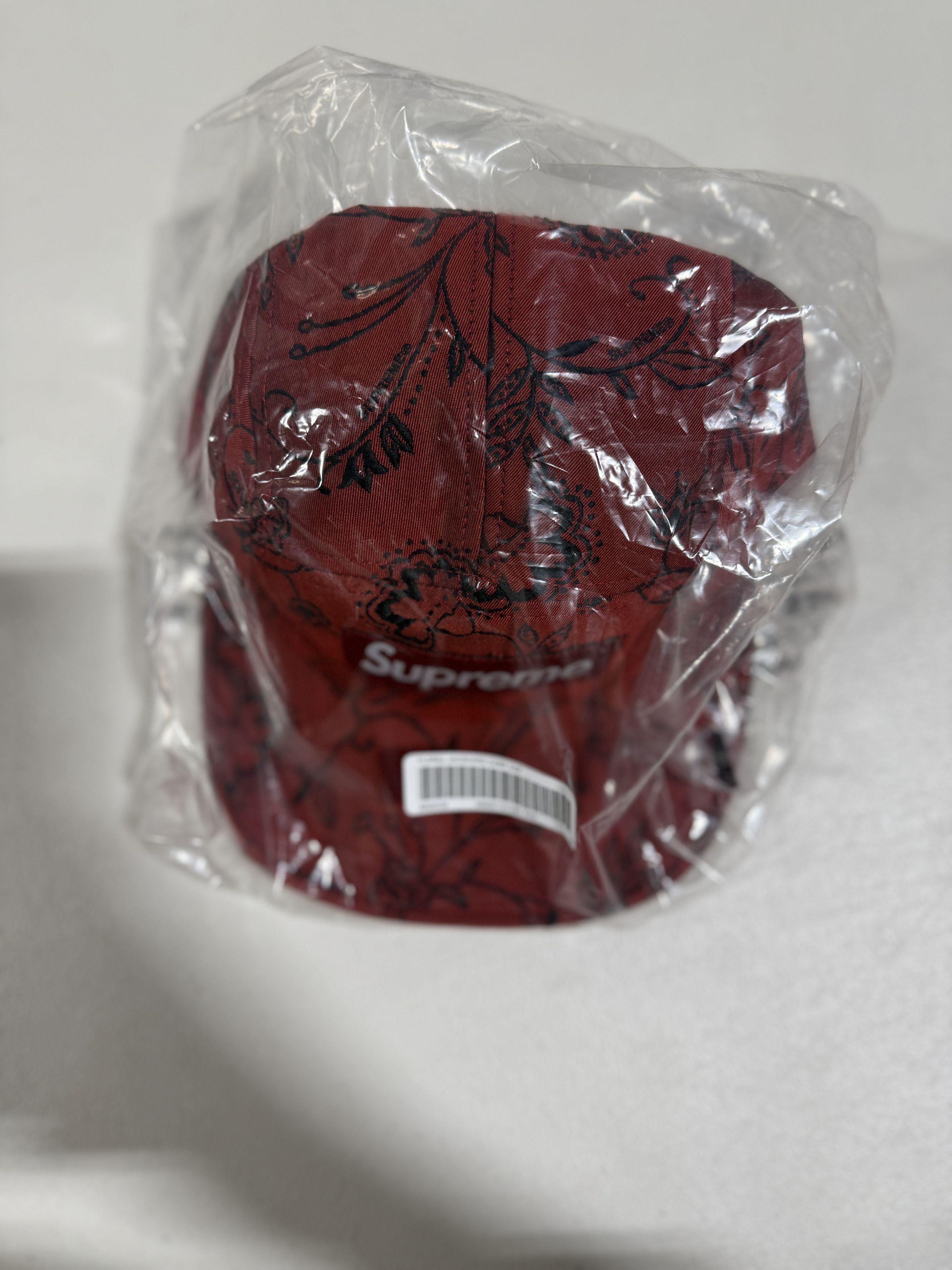 Supreme Supreme Floral Jacquard Camp Cap Red Sz Adjustable Size ONE SIZE - 3 Thumbnail