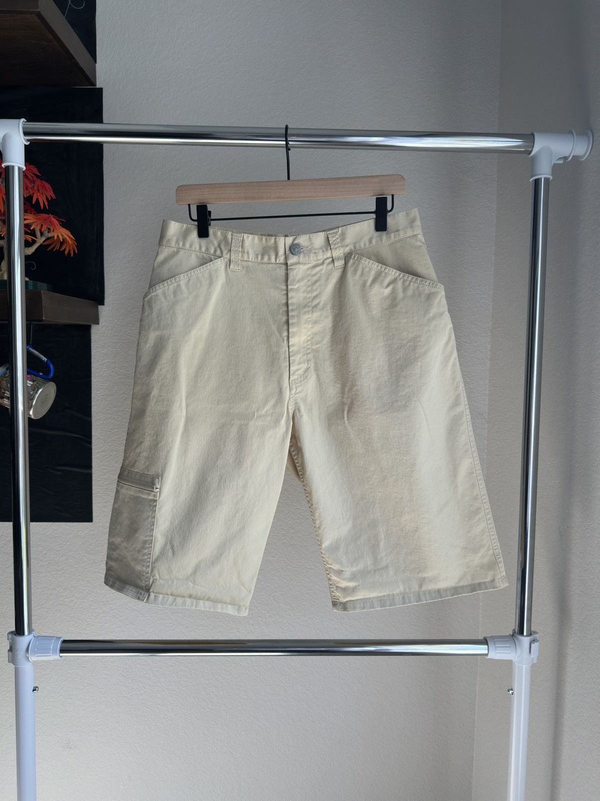 MM6 Skater Canvas Shorts Beige