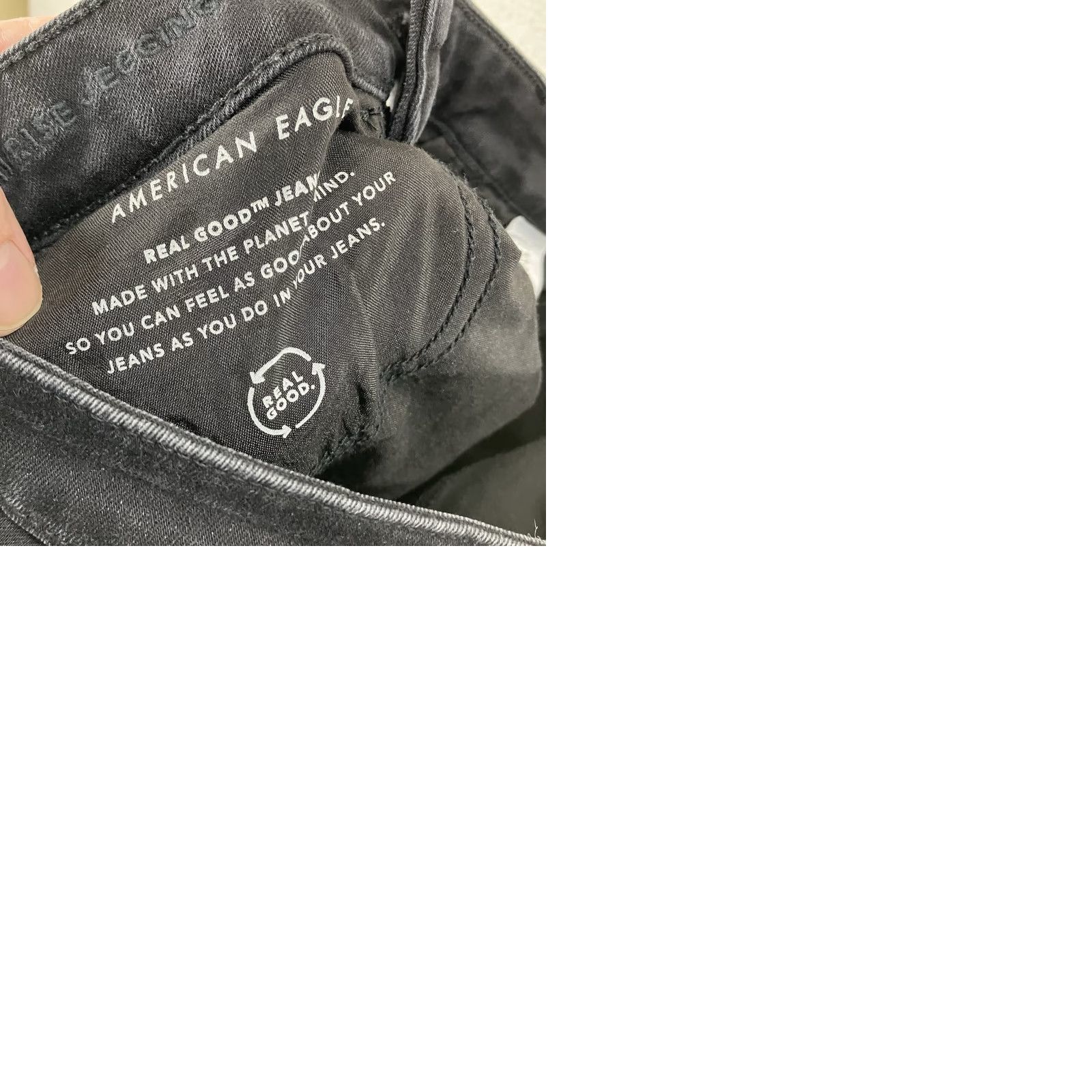 American Eagle Outfitters American Eagle Next Level Stretch Super Hi Rise Jeggings 6 Short Distressed Women Size 28" / US 6 / IT 42 - 11 Thumbnail