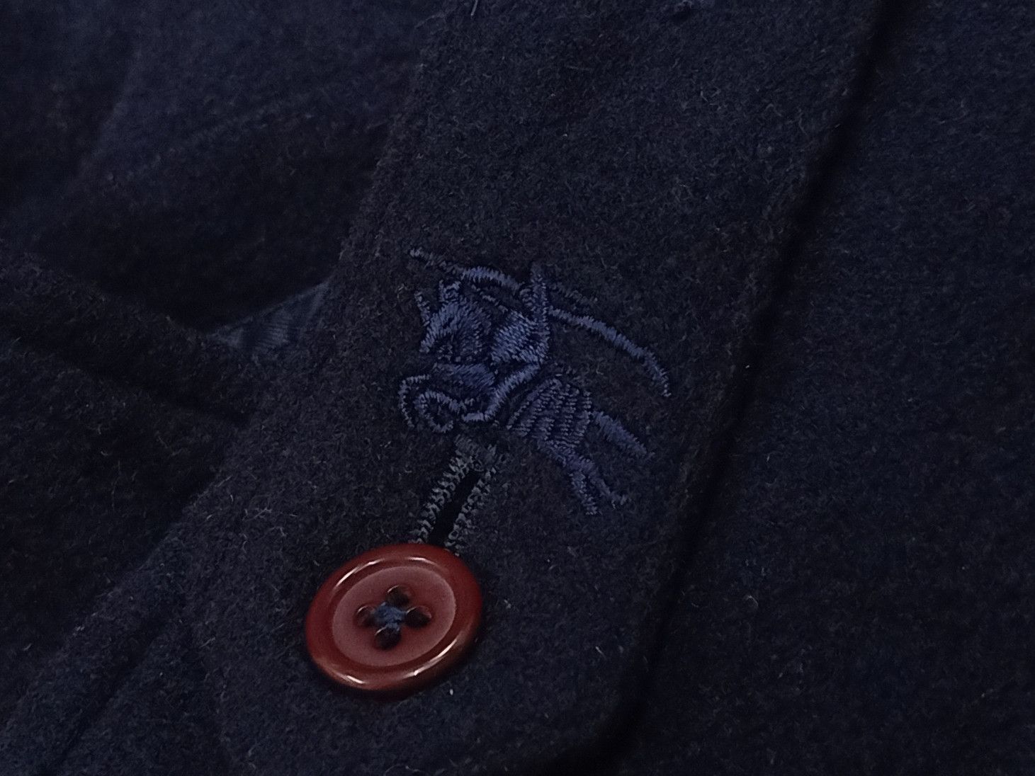 Burberry Rare!! BURBERRYS 80s Made In England Dark Navy Jacket Size US XL / EU 56 / 4 - 6 Thumbnail