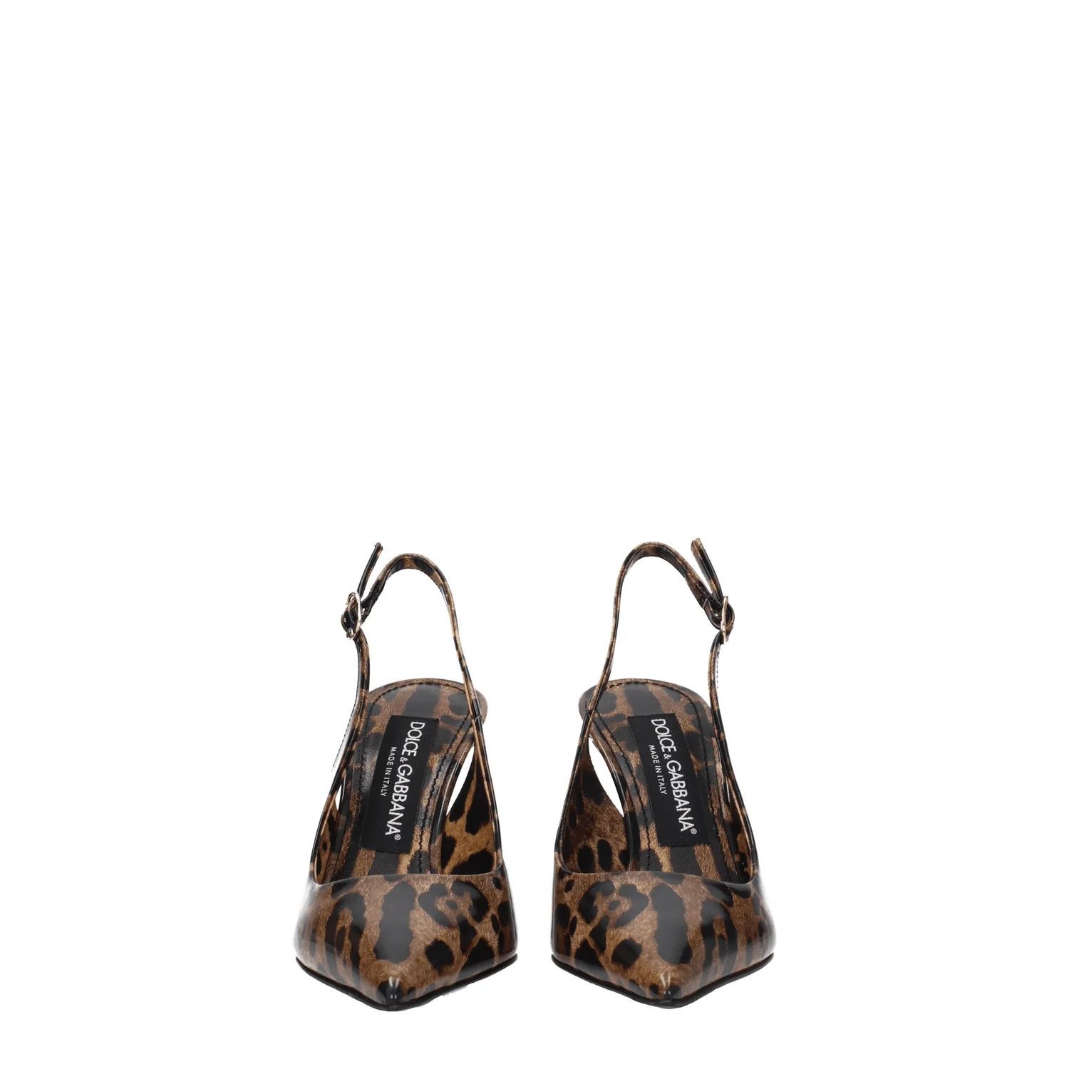 Dolce & Gabbana ob1o1e1124 Leather Sandals in Brown/Leopard Size US 10 / IT 40 - 3 Thumbnail