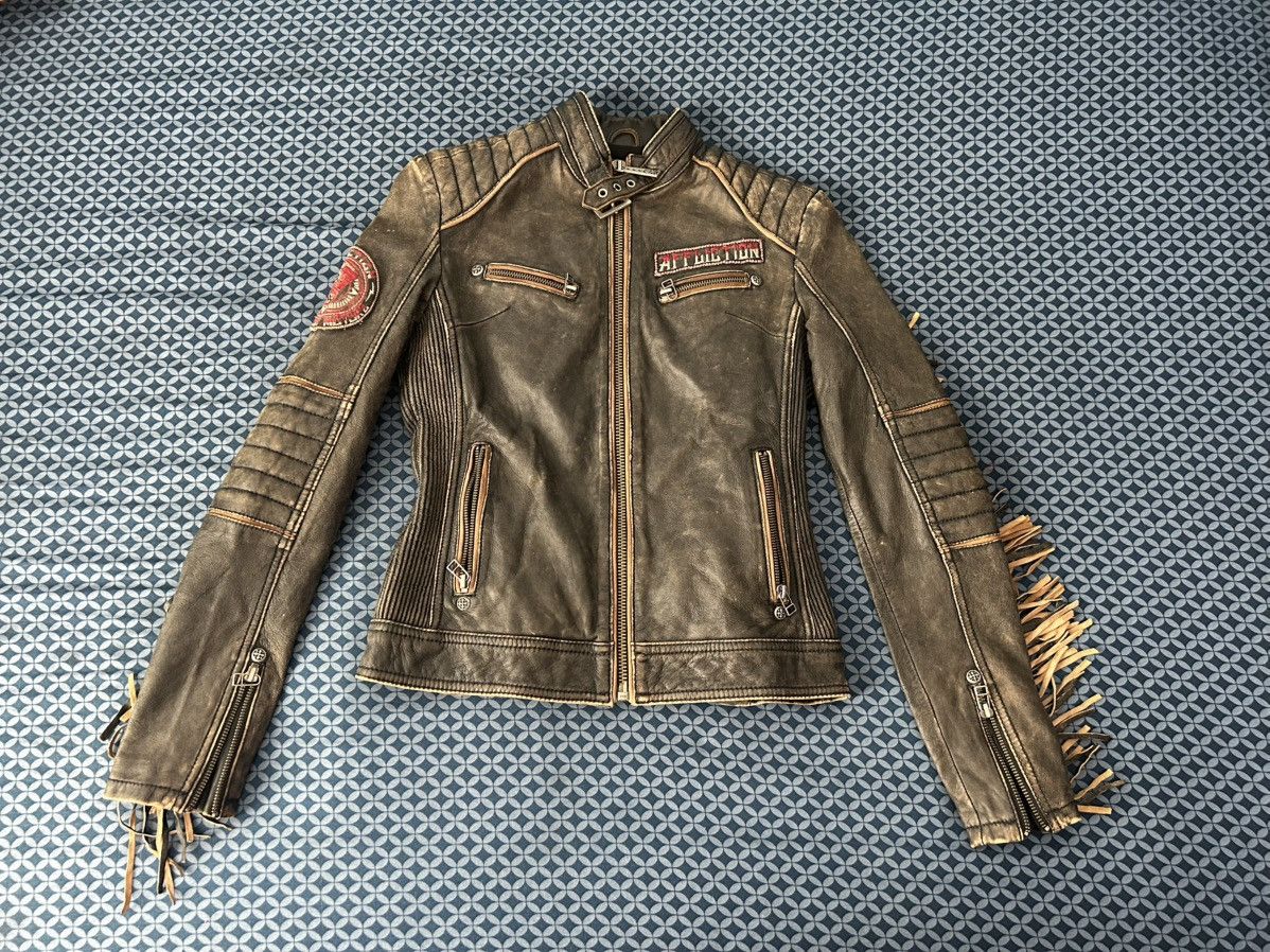 Affliction Rare* Affliction Leather Jacket No.34/100 Size US XS / EU 42 / 0 - 1 Thumbnail
