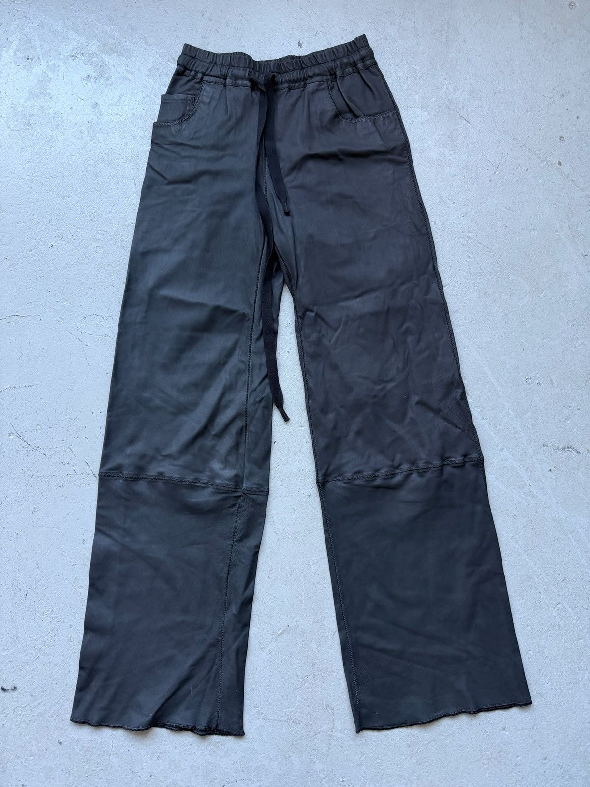Isaac Sellam Experience Isaac Sellam Black Leather Custom Bottoms Size US 30 / EU 46 - 1 Thumbnail