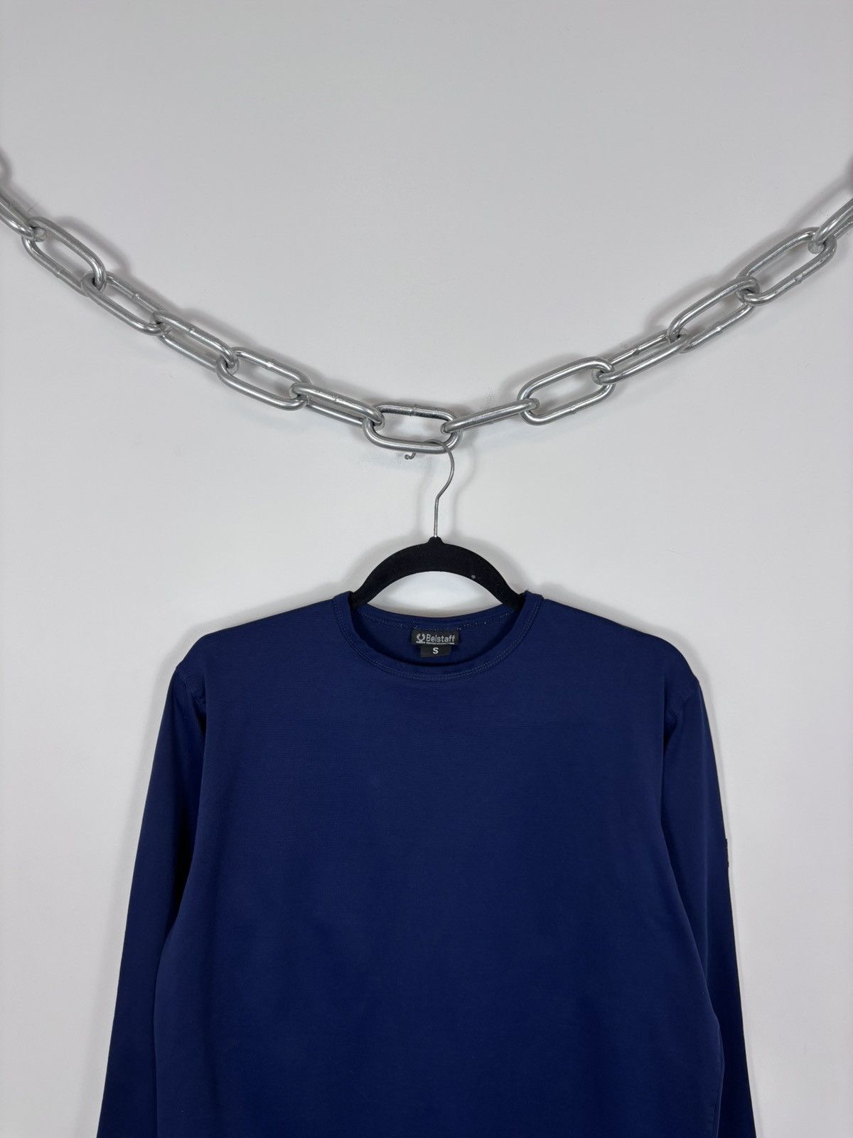 Belstaff Belstaff Vintage Women’s Navy Blue Long Sleeve T-Shirt Tee Size S / US 4 / IT 40 - 2 Thumbnail