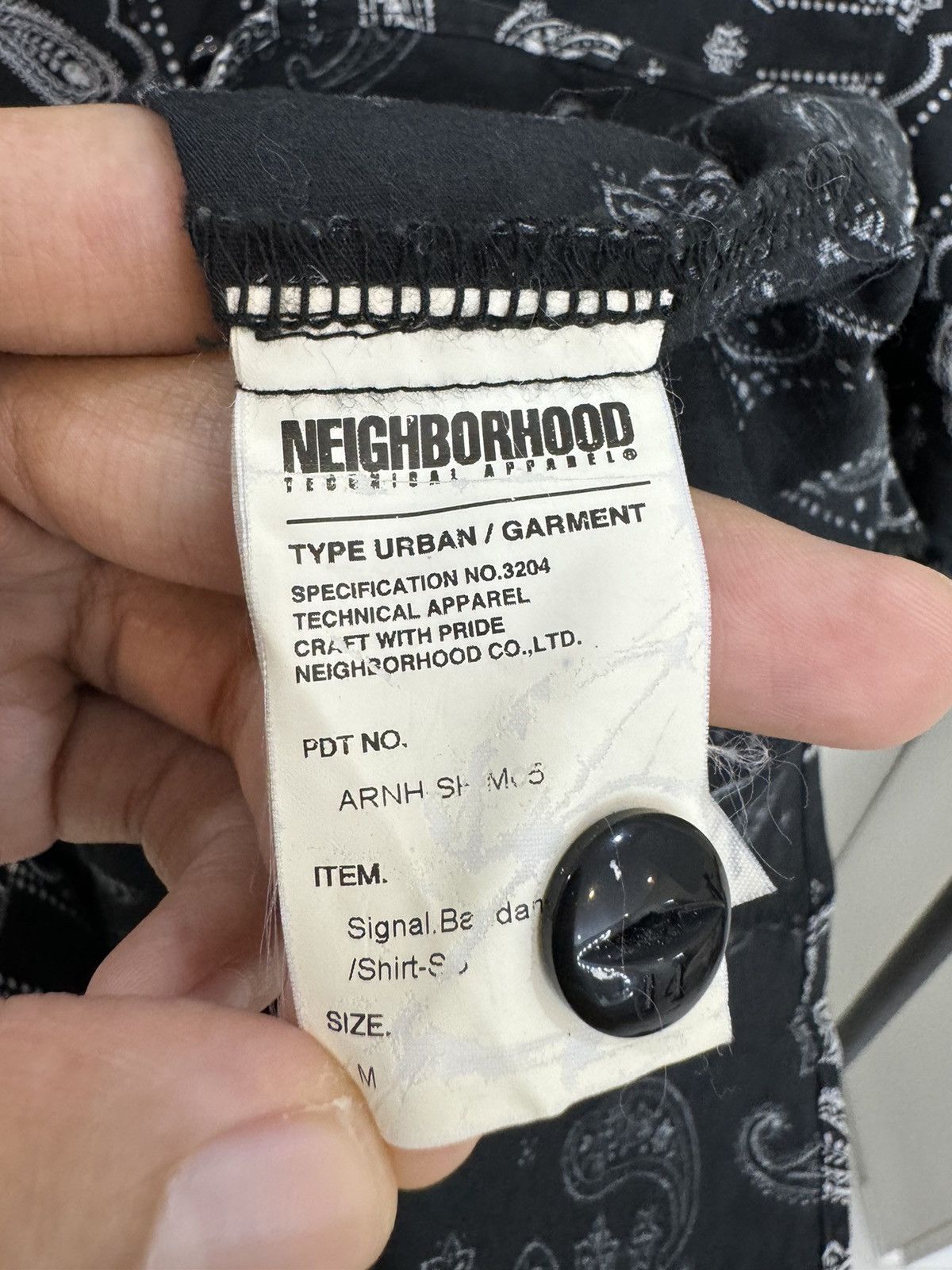 Neighborhood Signal Bandana Shirt Size US M / EU 48-50 / 2 - 5 Thumbnail
