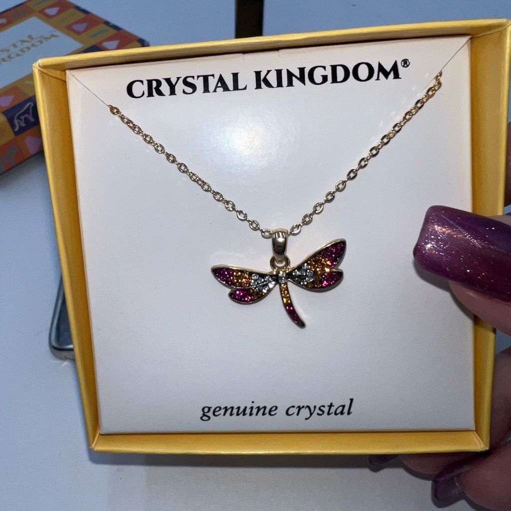 Other Crystal Kingdom Sparkling Dragonfly Necklace NIB Size ONE SIZE - 3 Thumbnail