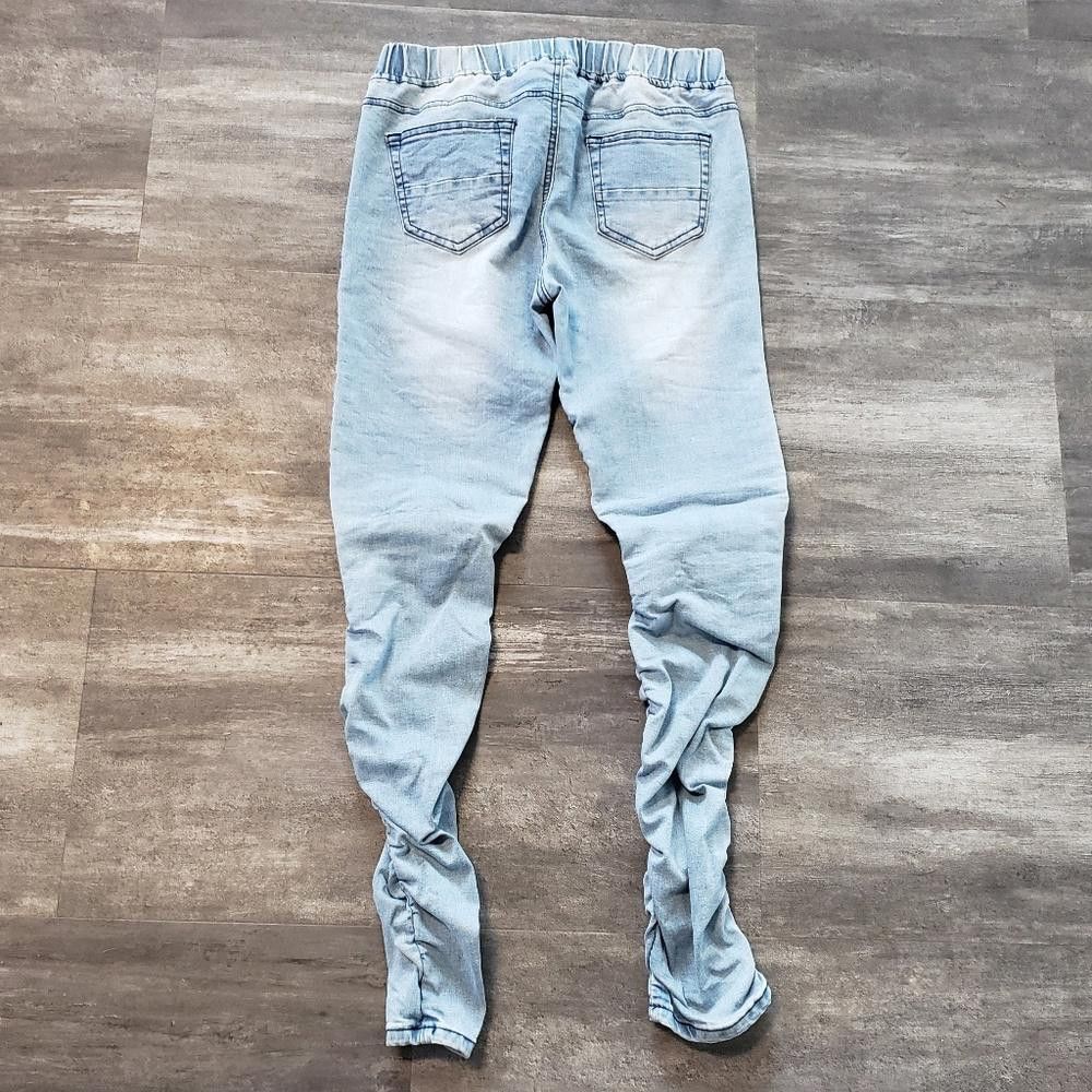 Fashion Nova Denim Detailed Fashion Nova Ruched Jean Size 32" / US 10 / IT 46 - 2 Thumbnail