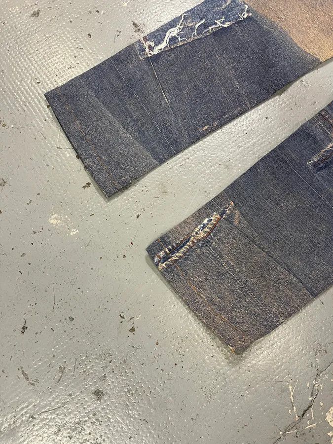 Just Cavalli 2000s Cavalli Trompe L’Œil Denim Effect Pants Size US 30 / EU 46 - 10 Thumbnail