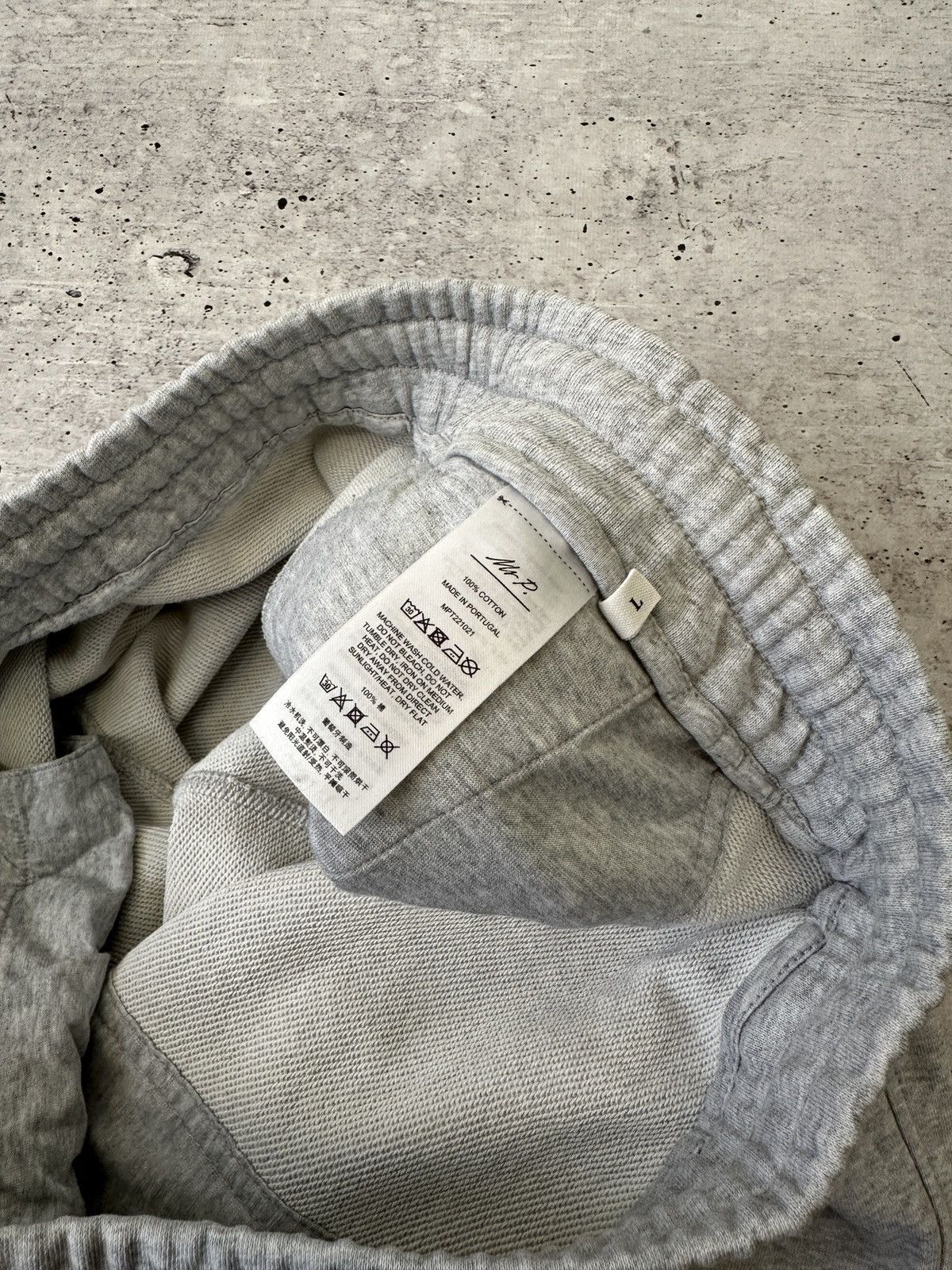 Mr P. Mr P. by Mr Porter Grey Loopback Cotton Joggers Sweatpants L Size US 34 / EU 50 - 11 Thumbnail