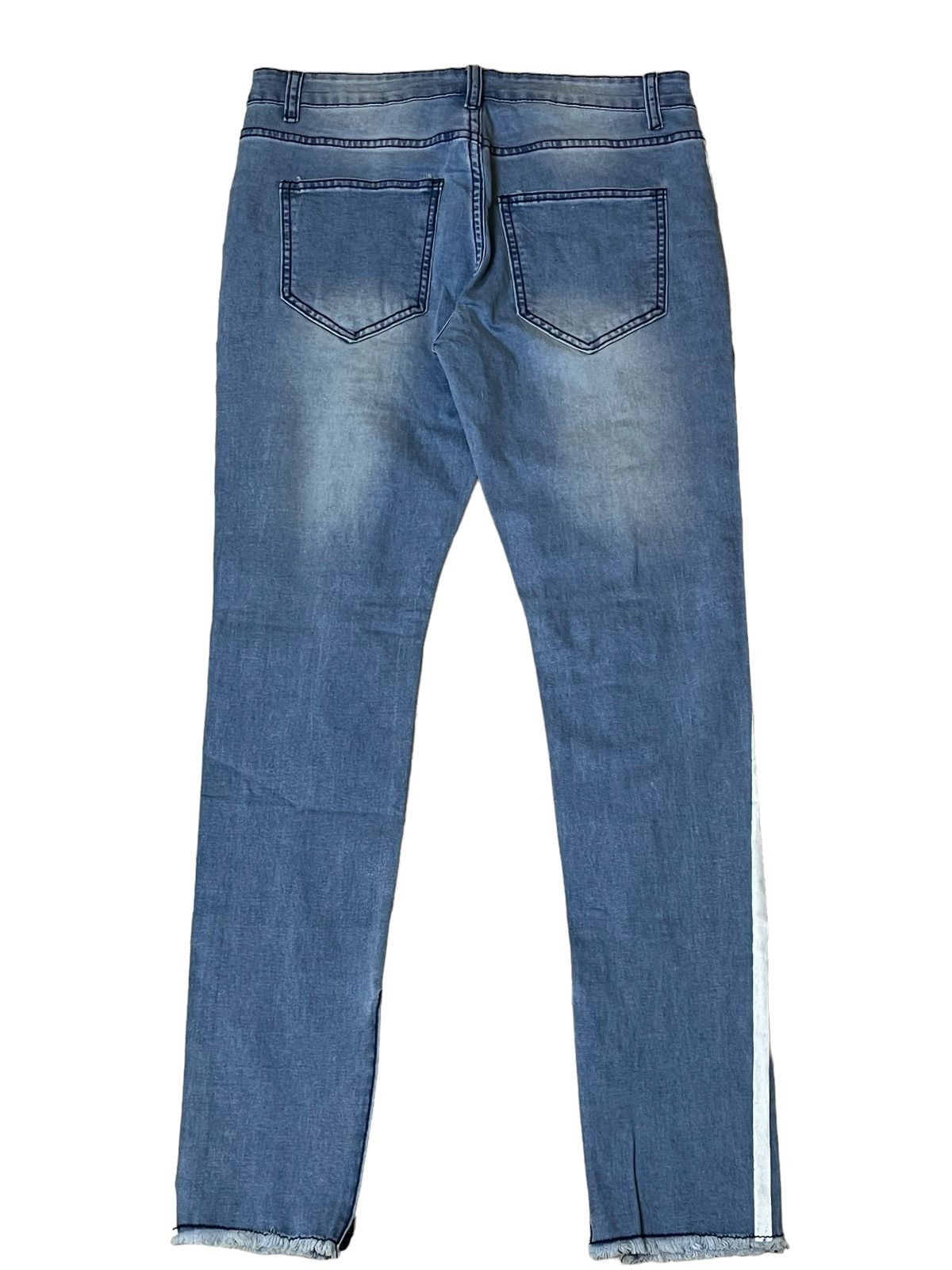Japanese Brand JAPANESE DENIM STRETCH COTTON DISTRESS STYLE JEANS Size US 32 / EU 48 - 2 Thumbnail