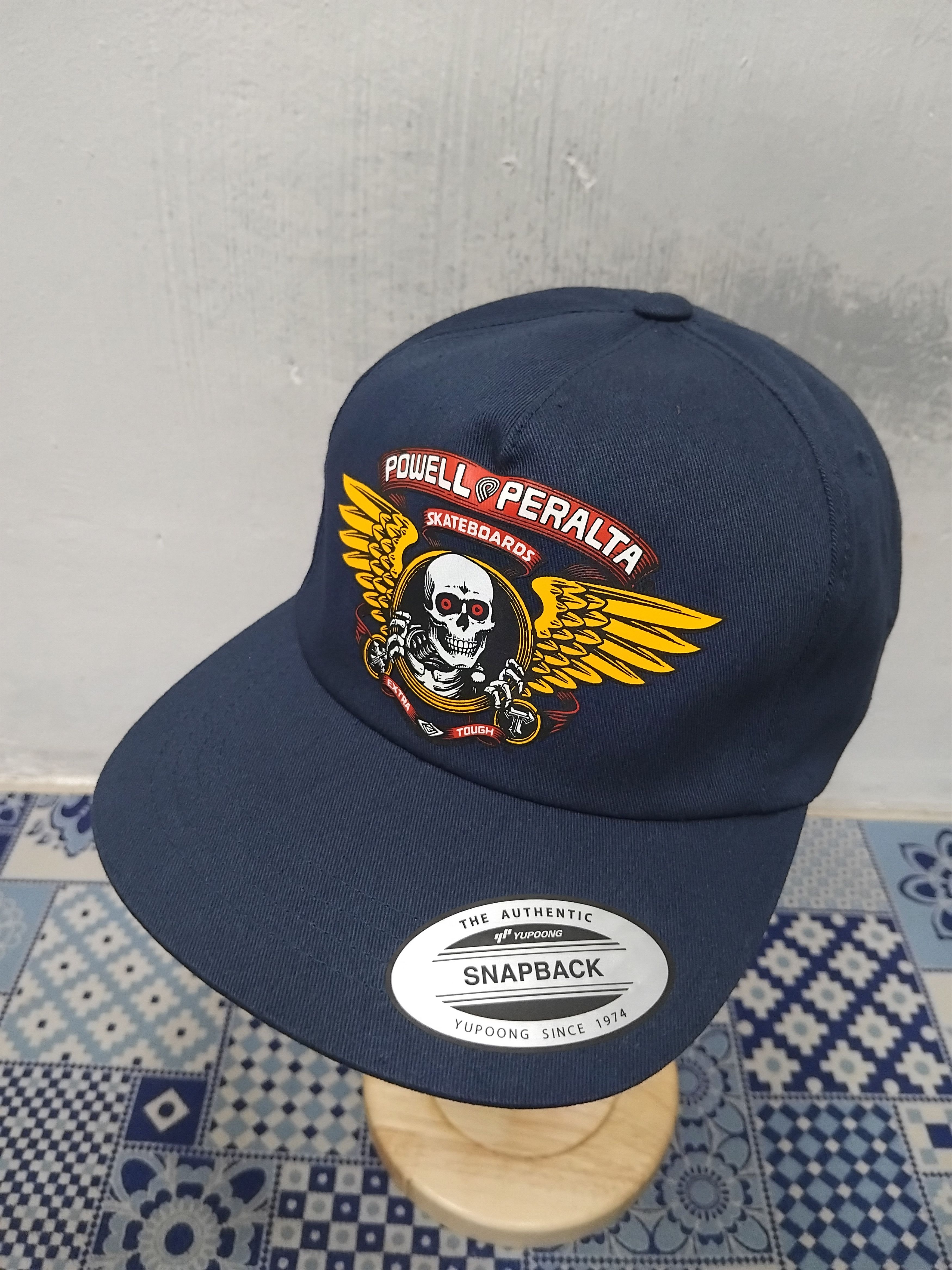 Powell Peralta Powell Peralta Navy Blue skull winged cap Size ONE SIZE - 9 Thumbnail