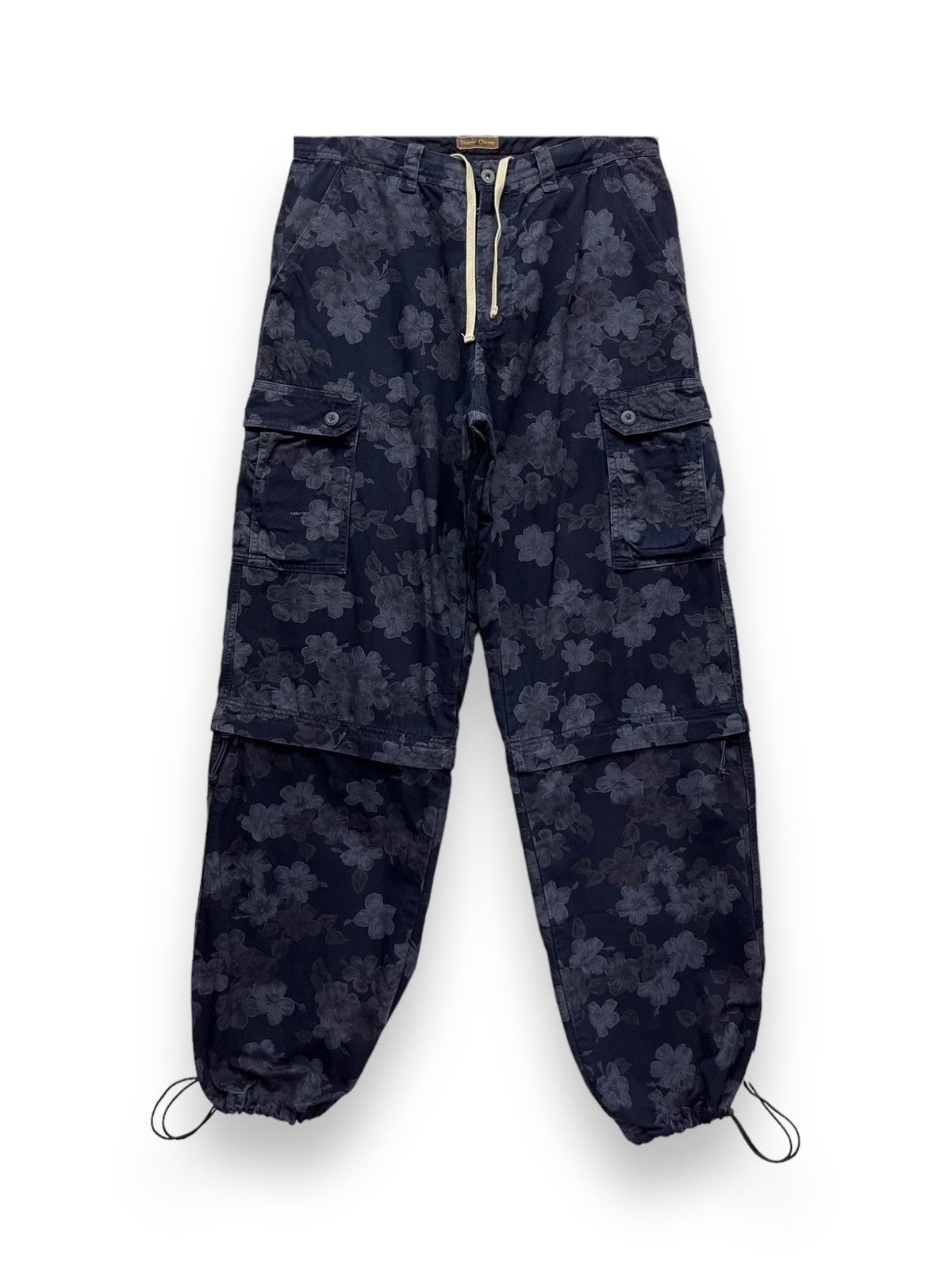 Comme des Garcons 🔥2-Way Baggy Cargo Full Print Floral Denim Tears Inspired Size US 33 - 4 Thumbnail