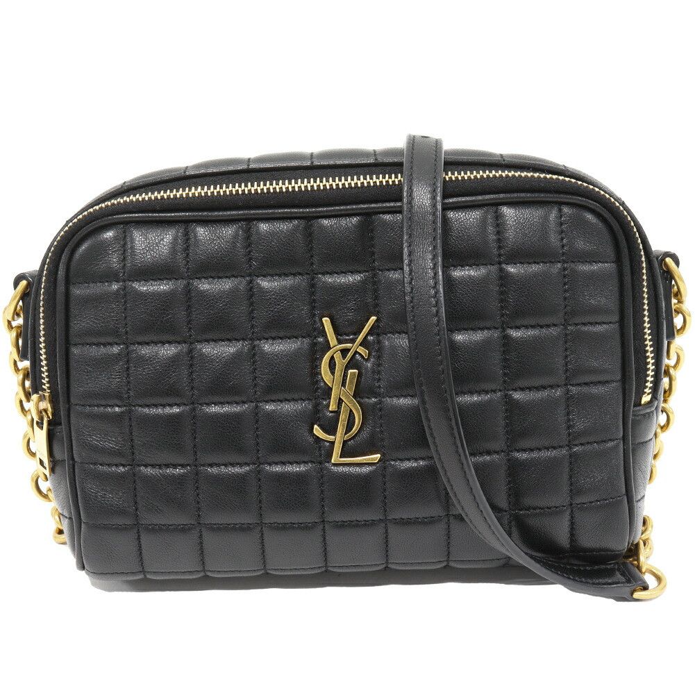 YVES Saint Laurent Cassandra Matelassé Carré Camera Bag Lambskin Shoulder Bag Leather Shoulder Bag 764809 Aabvp 1000 in Black, Women's