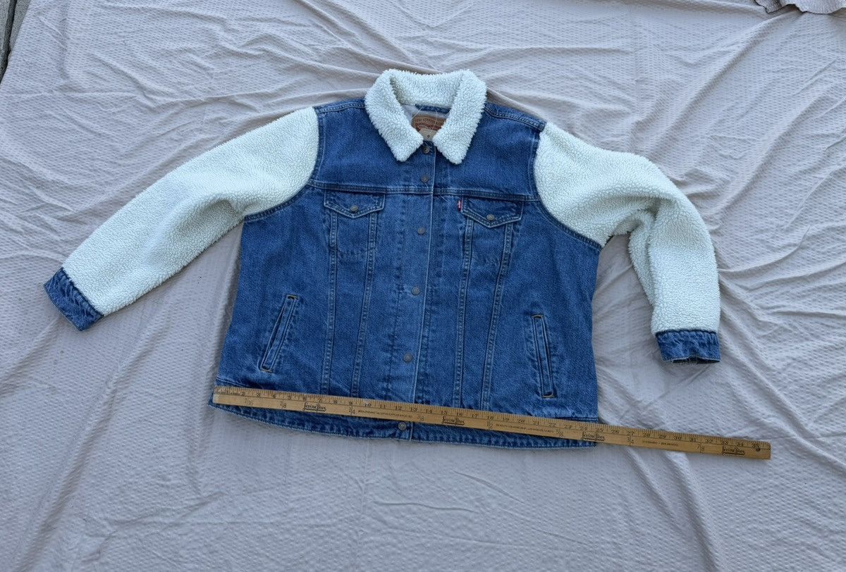Levi's Levis original trucker jacket denim plus size 2X women New Size XXL / US 16-18 / IT 52-54 - 3 Thumbnail