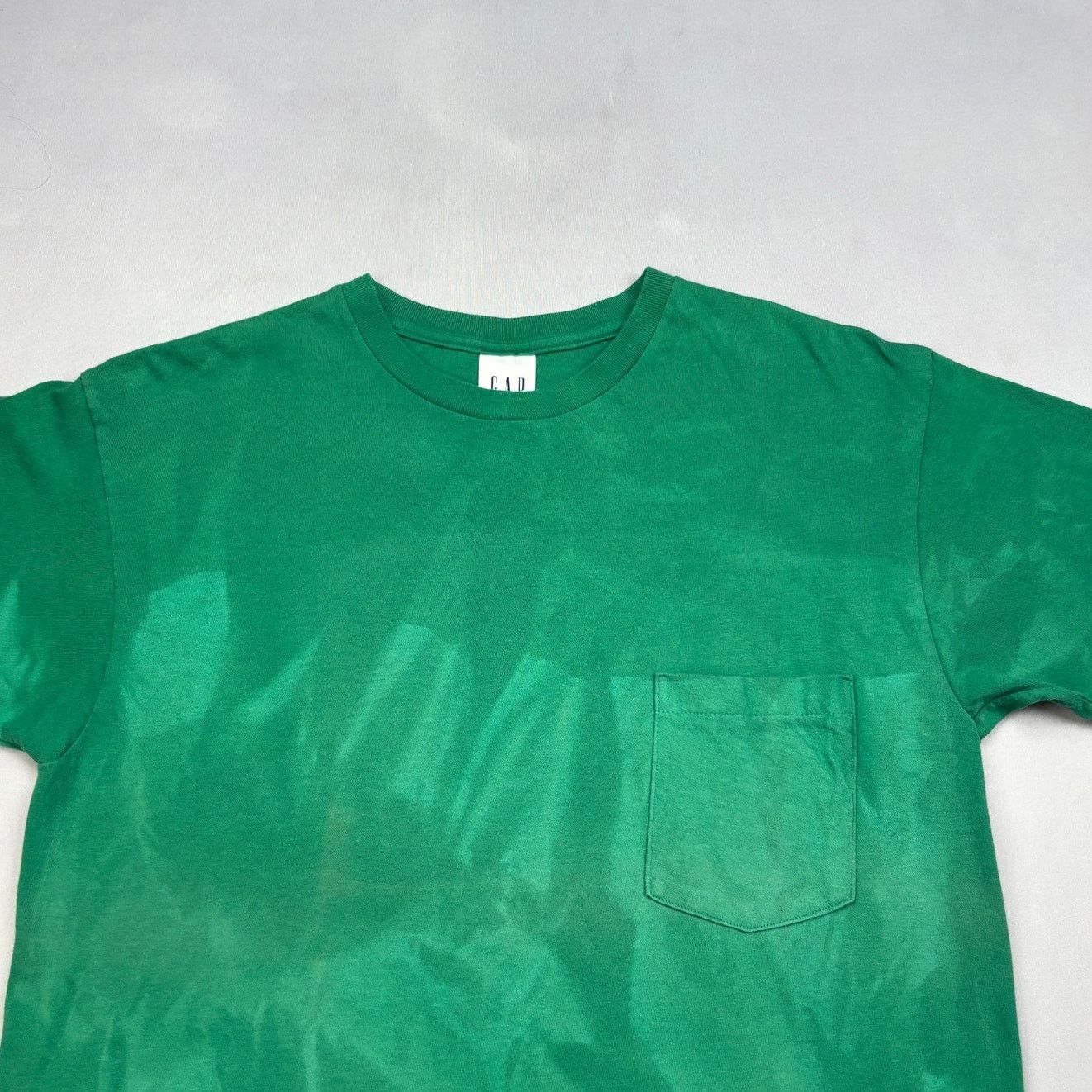Gap Vintage 90s Gap Pocket T Shirt Green Men's Medium Selvedge Size US M / EU 48-50 / 2 - 2 Thumbnail
