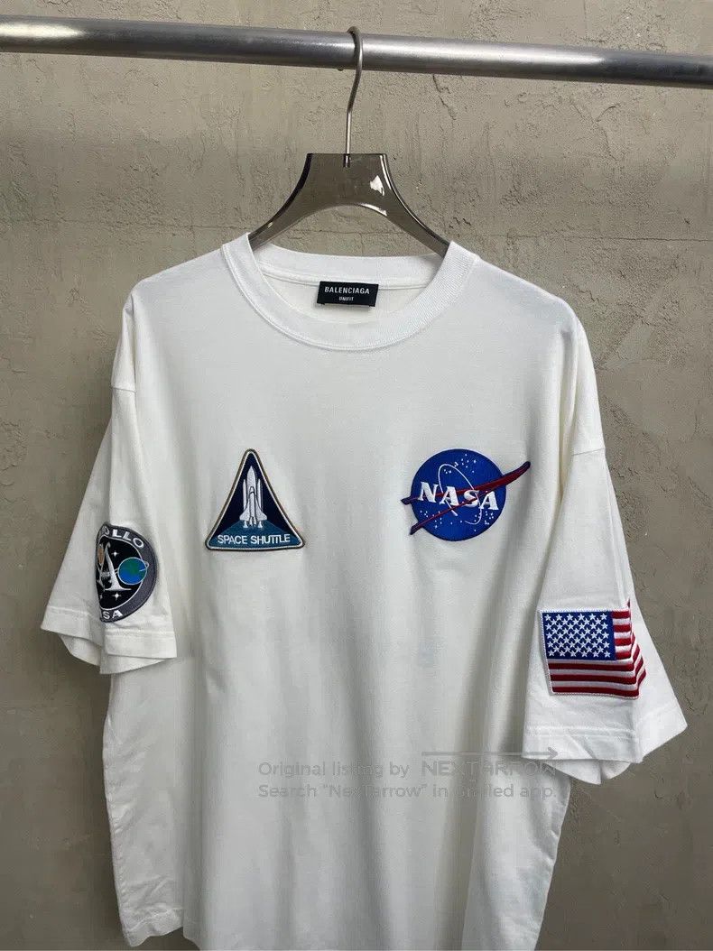 Balenciaga Balenciaga Embroidered Logo Small Logo Short Sleeve T-Shir Size US XS / EU 42 / 0 - 4 Thumbnail