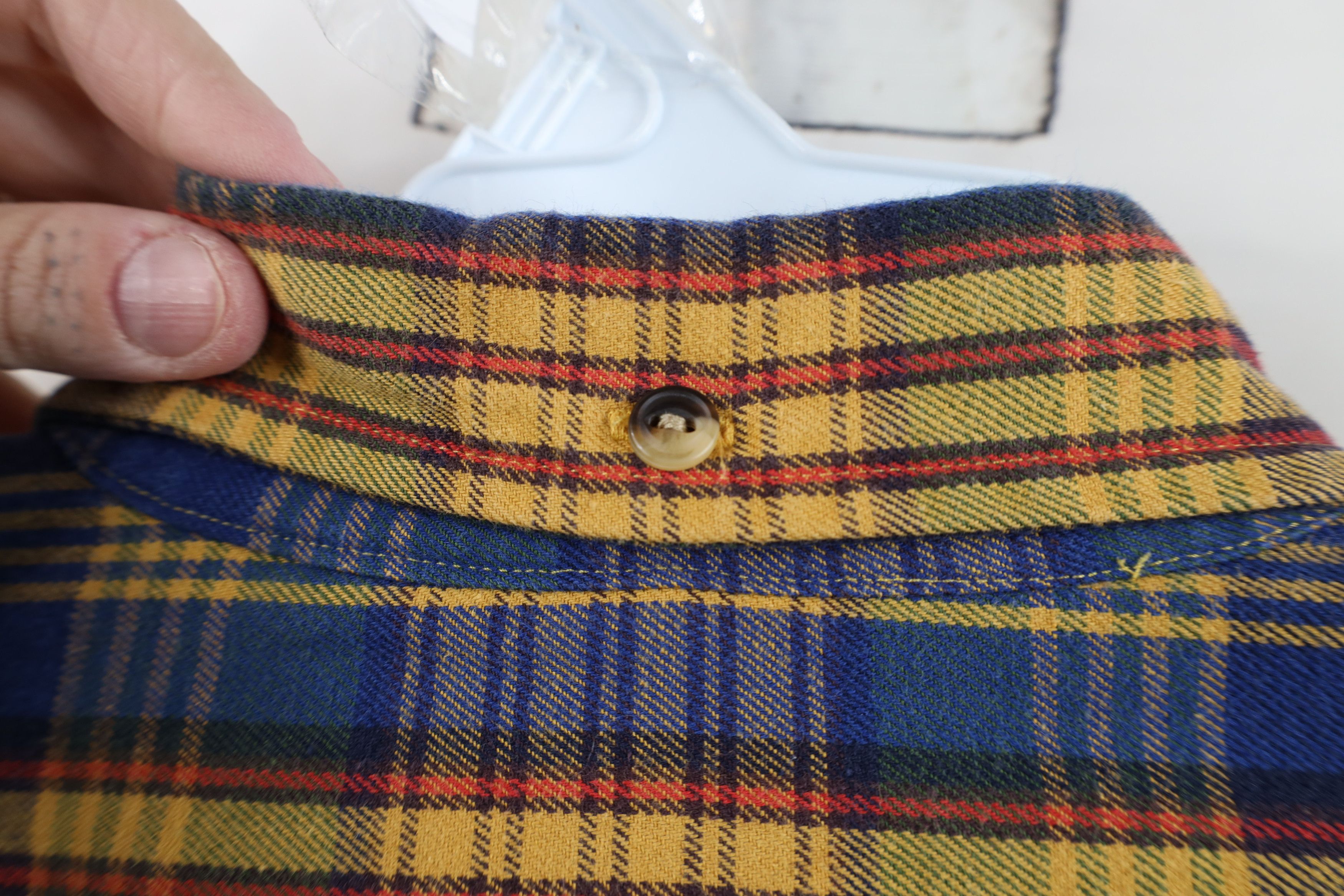 Vintage Vintage 90s Streetwear Cotton Twill Button Down Shirt Plaid Size US M / EU 48-50 / 2 - 8 Thumbnail