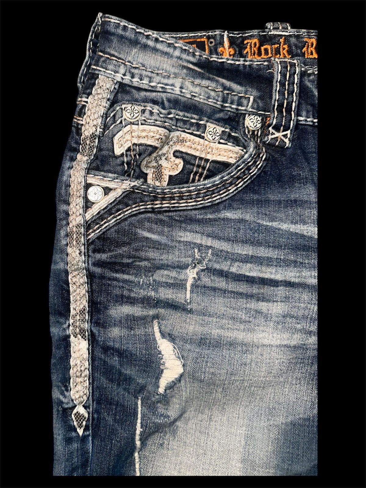 Rock Revival rock revival snake skin jeans Size US 32 / EU 48 - 2 Thumbnail